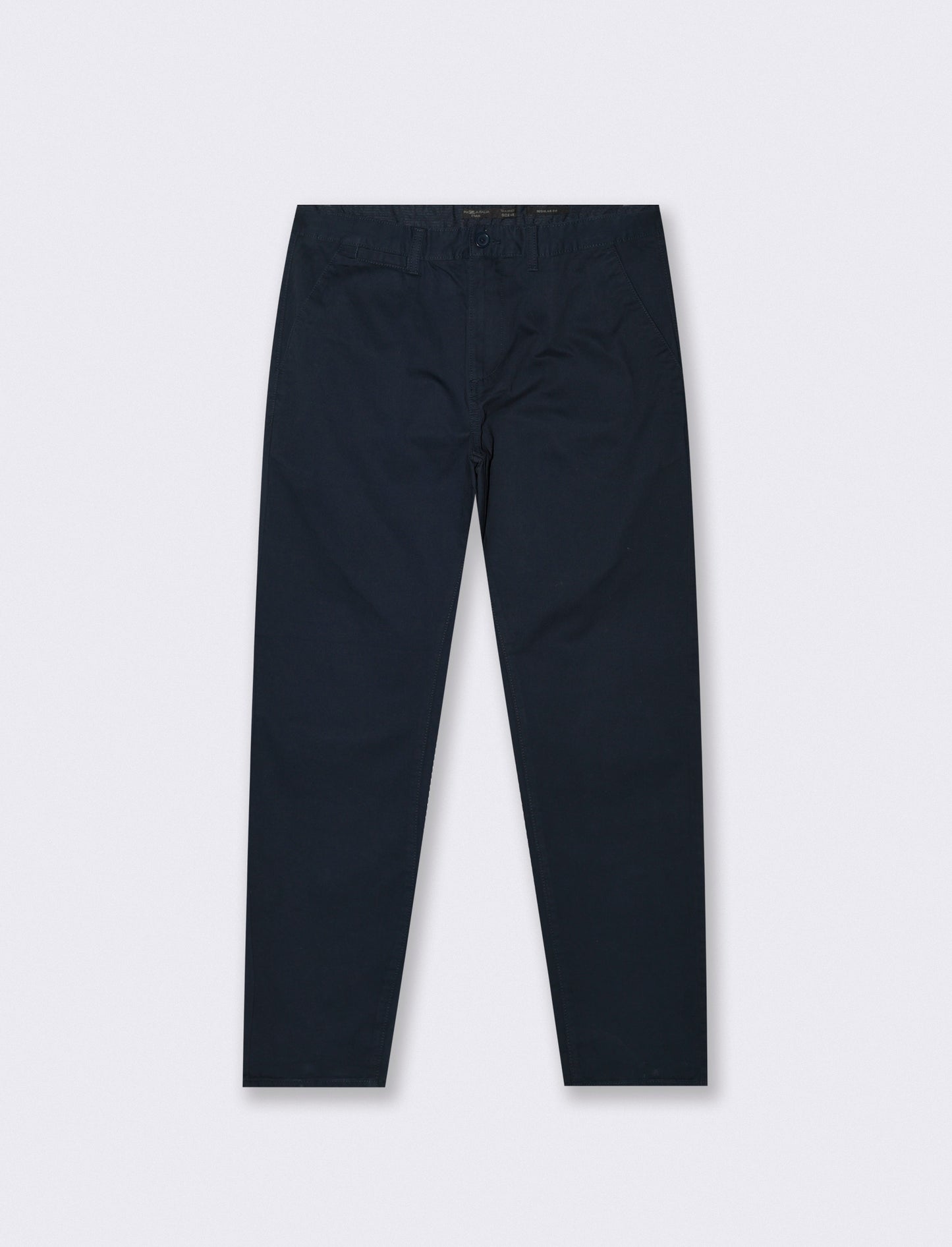 Pantaloni Chino Regular Fit in Cotone - Blu