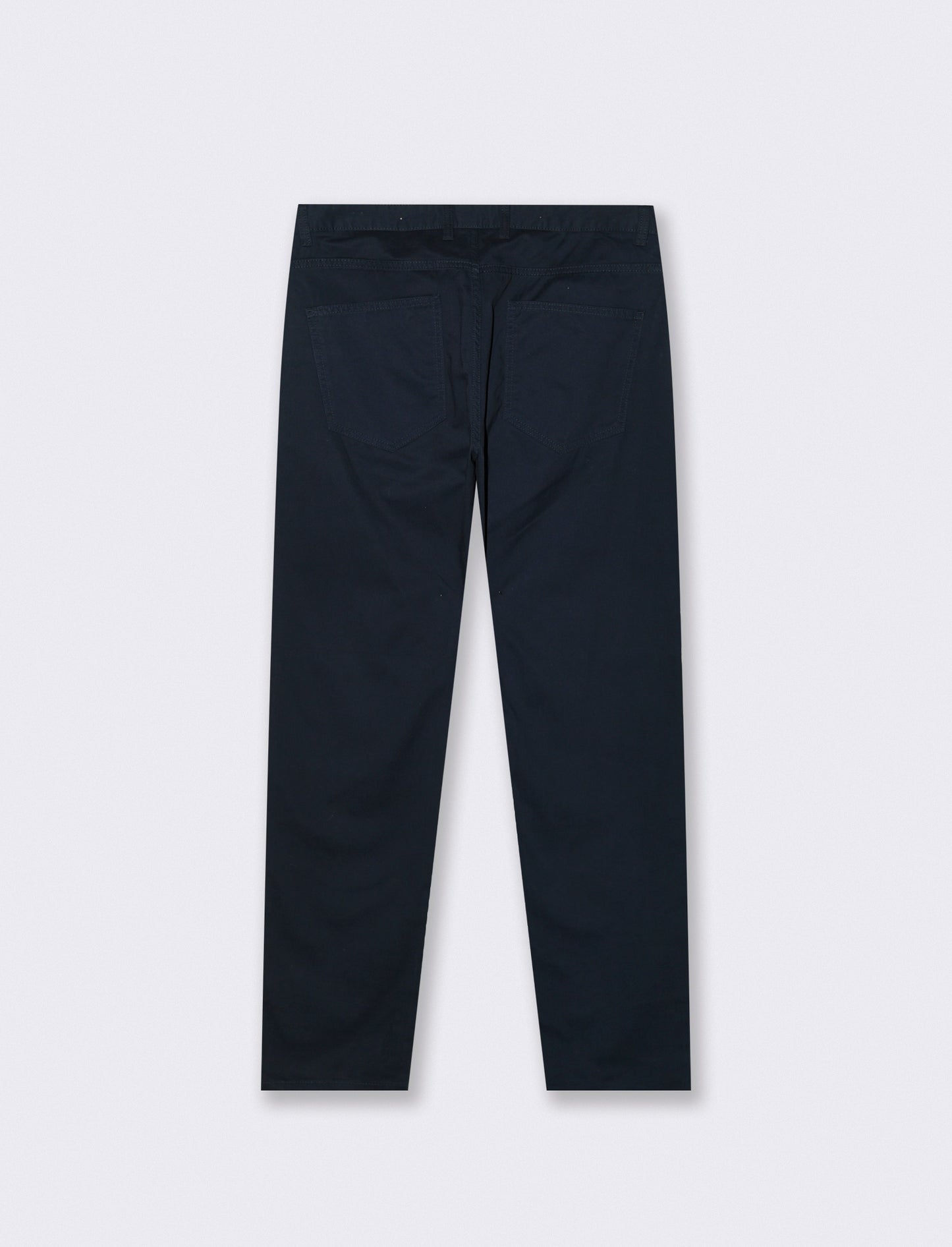 Pantaloni 5 Tasche Regular Fit Cotone - Blu