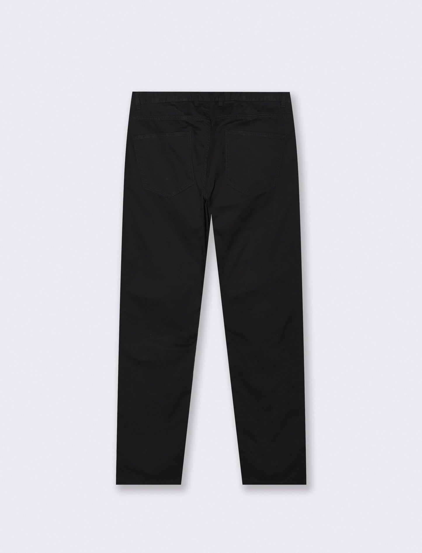Pantaloni 5 Tasche Regular Fit Cotone - Nero