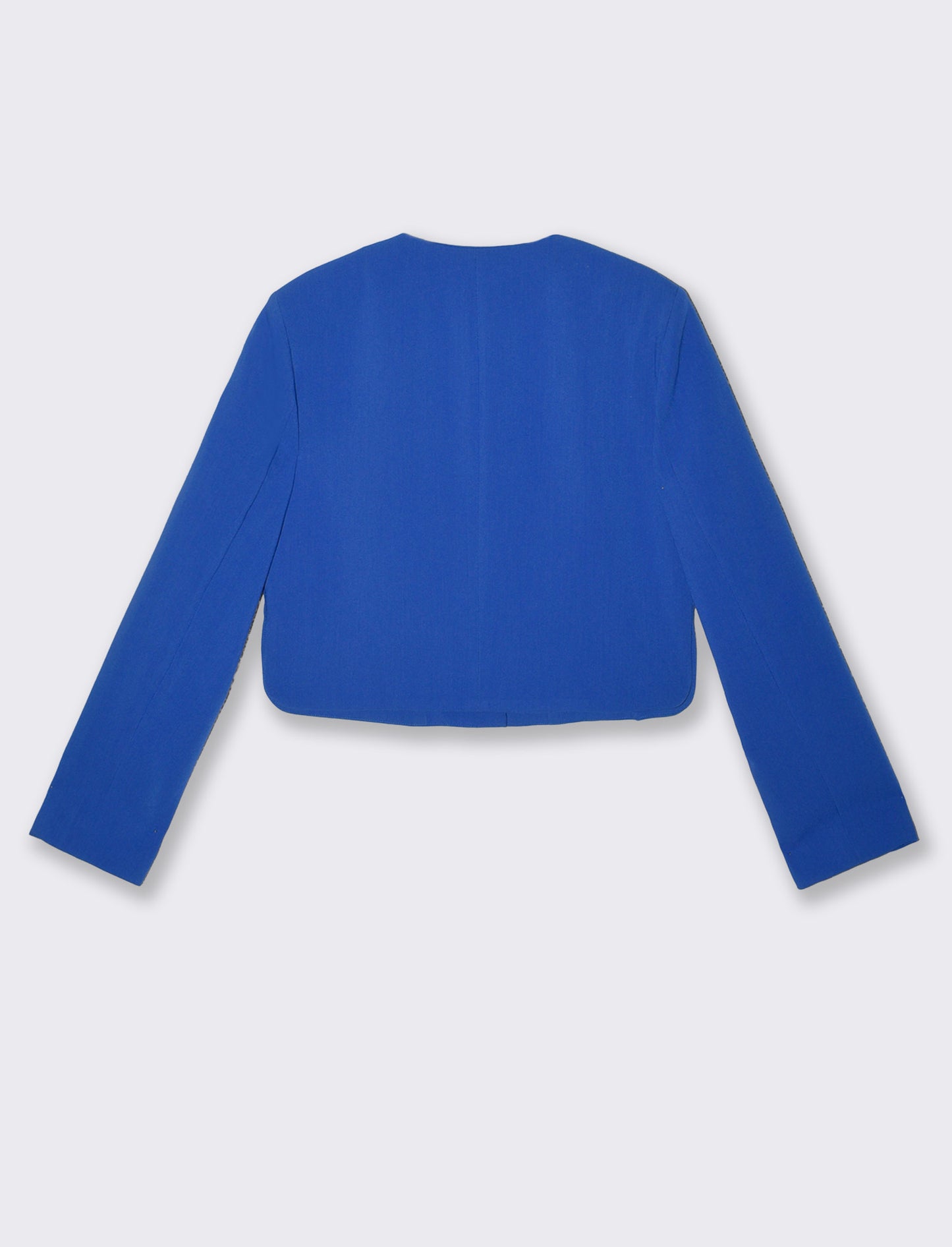 Giacca corta strutturata con maniche lunghe - Blu cobalto