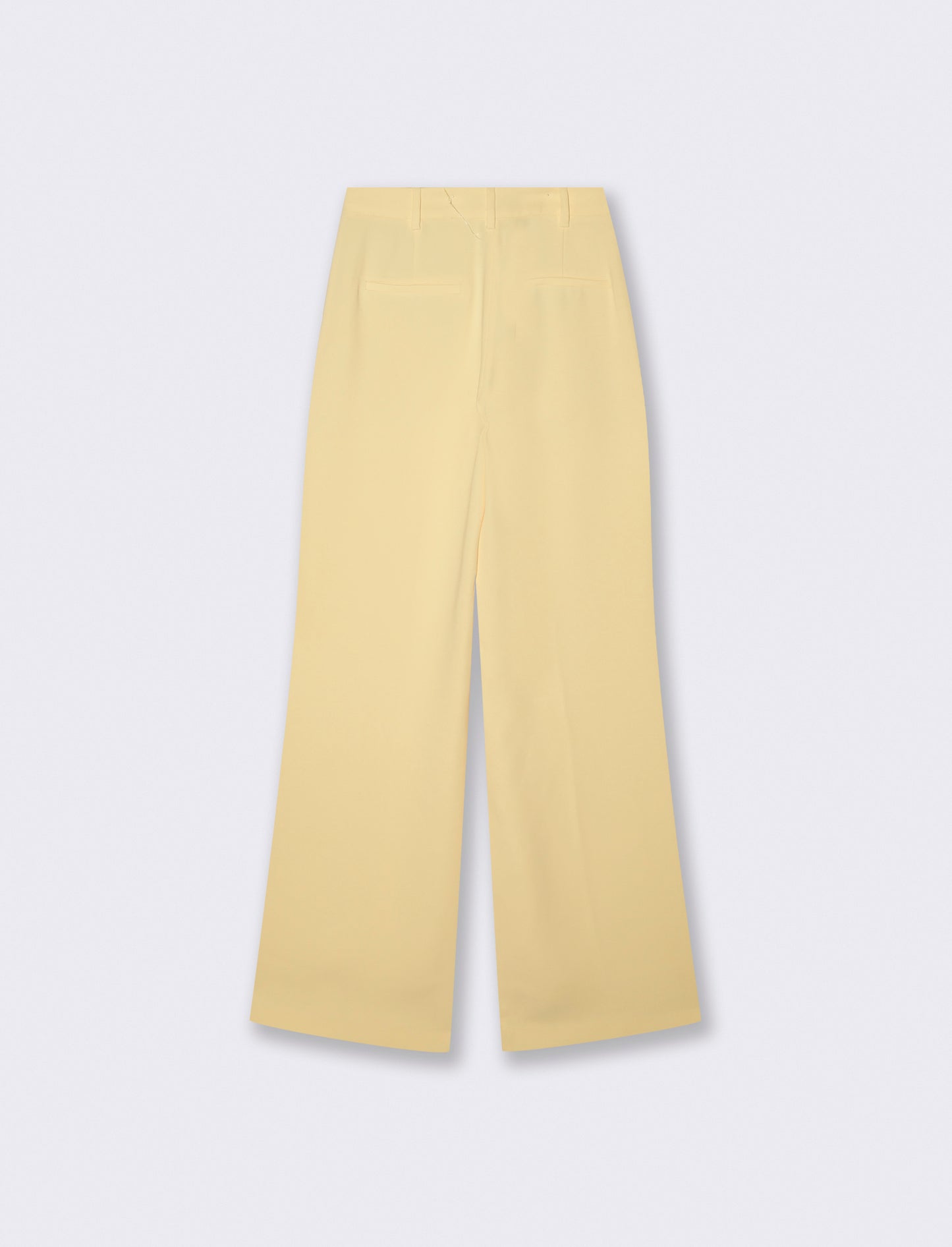 High-waisted wide-leg pants - White