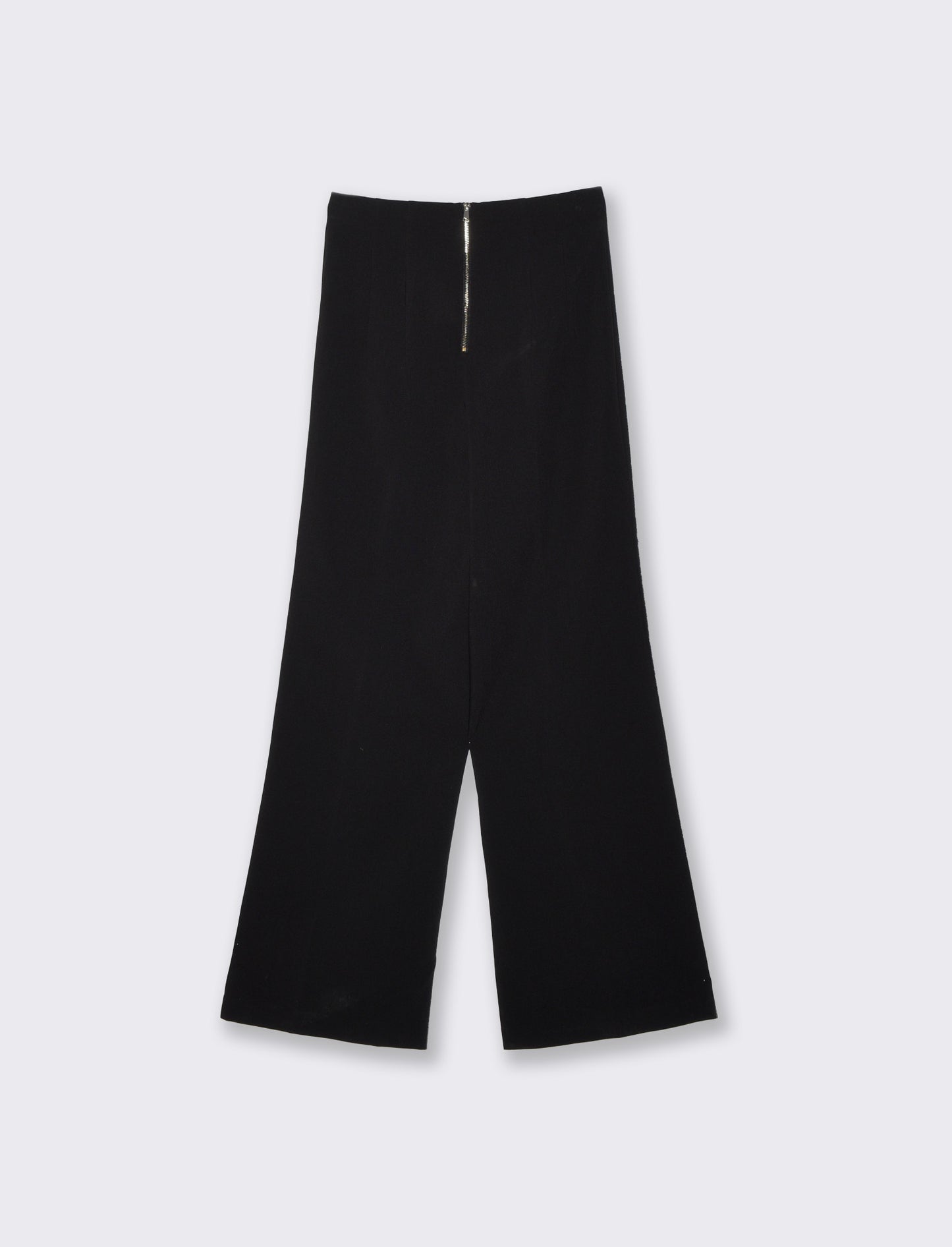 Super High Waist Wide Leg Pants - Black