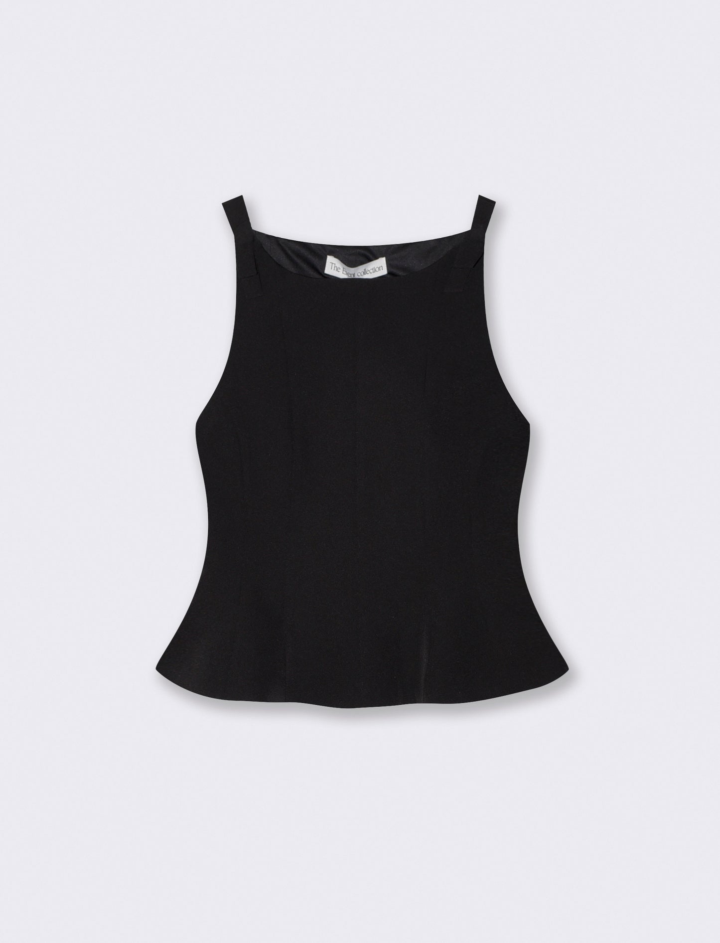 Top con fiocchi sulle spalle per donne - Nero