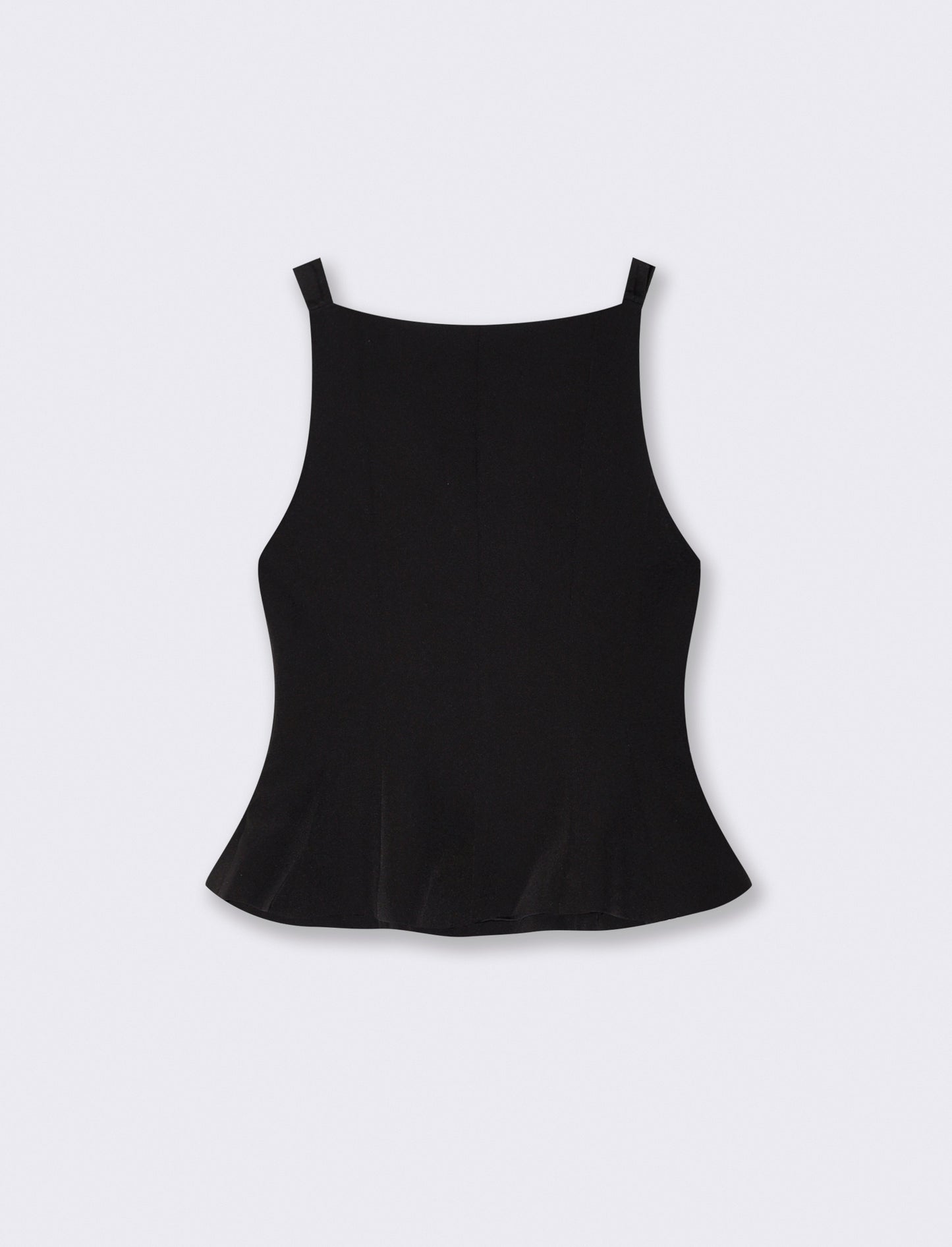 Top con fiocchi sulle spalle per donne - Nero