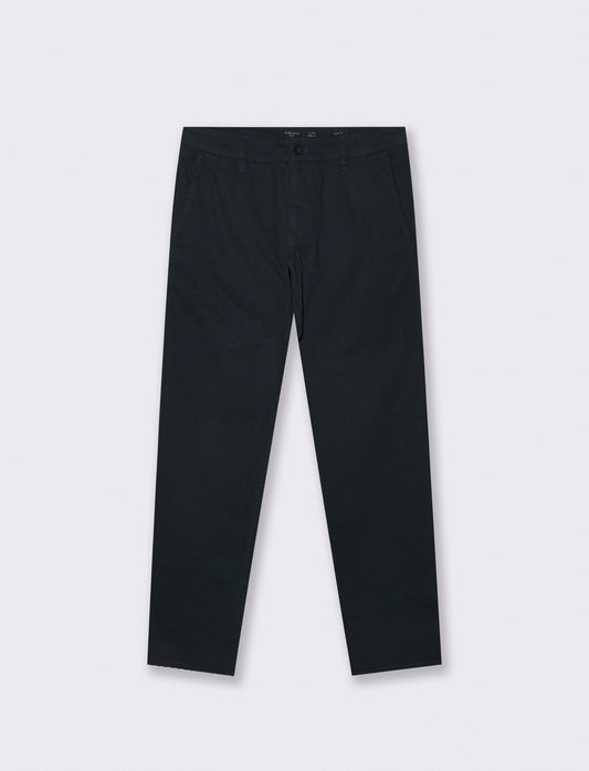 Pantaloni Chino Slim Fit in Twill Cotone - Blu