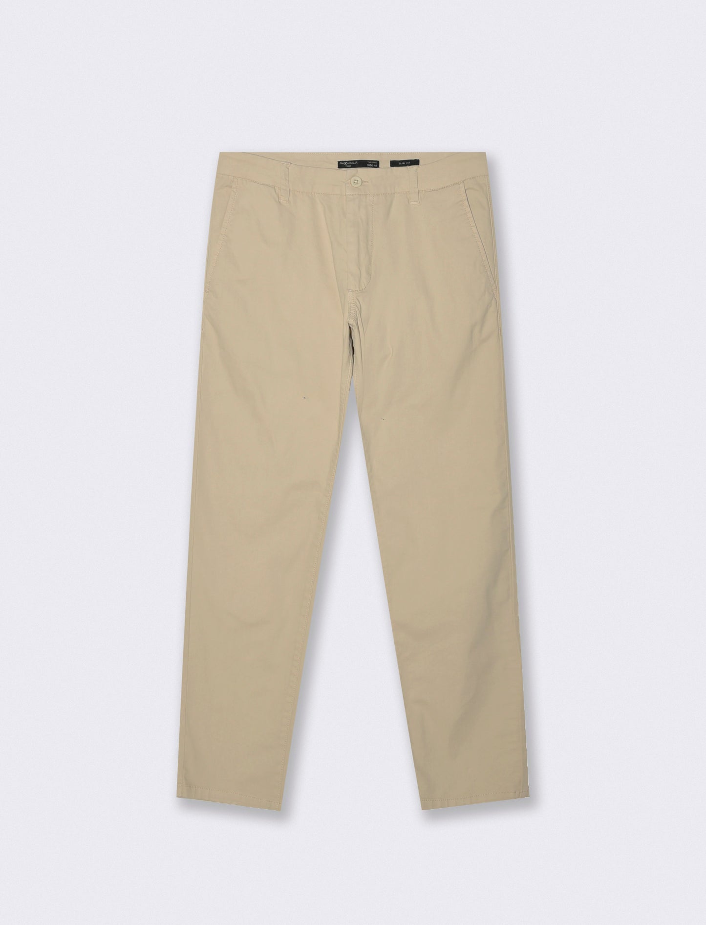 Pantaloni Chino Slim Fit in Twill Cotone - Sabbia