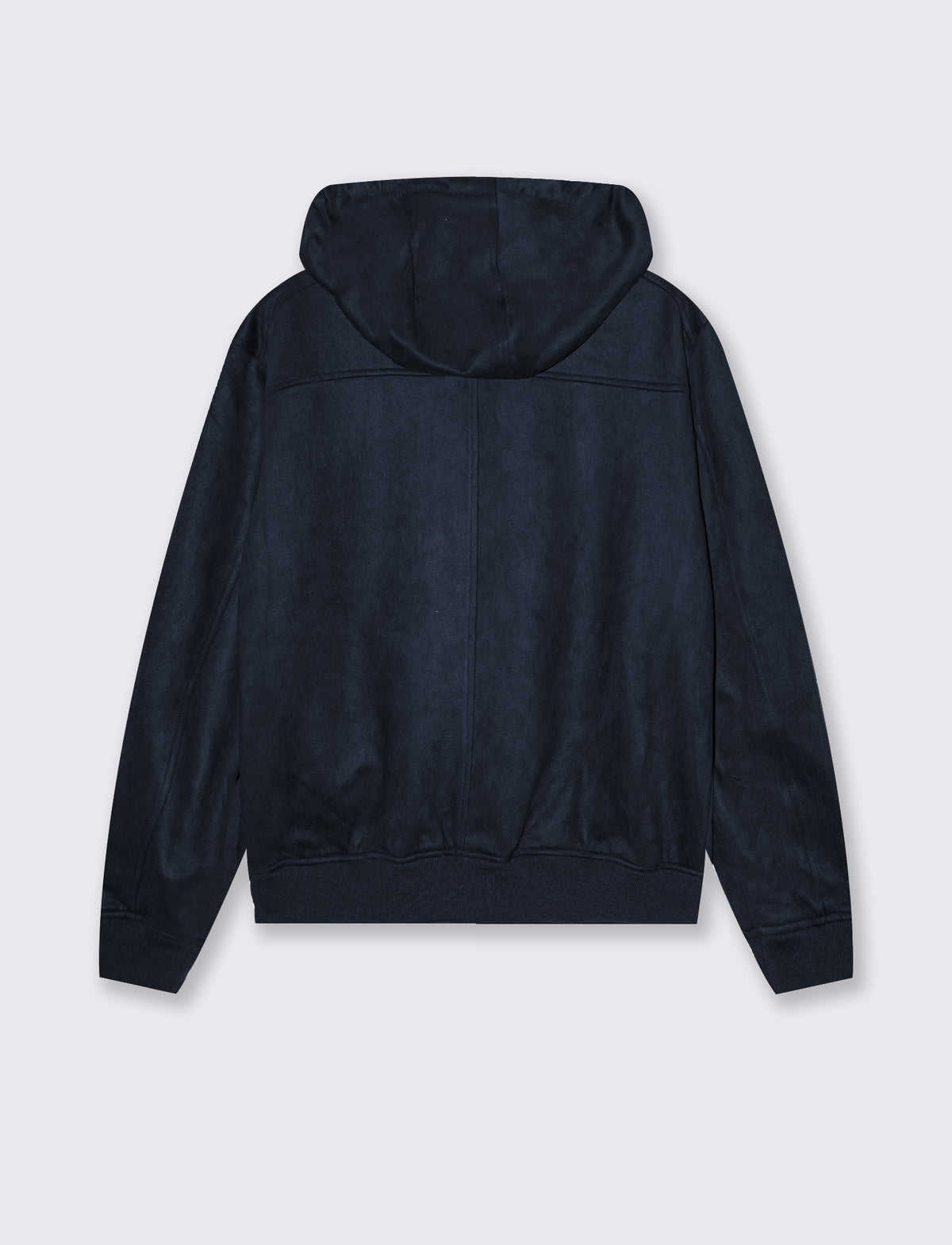 GIUBBOTTO EFFETTO SCAMOSCIATO CON CAPPUCCIO - Blu