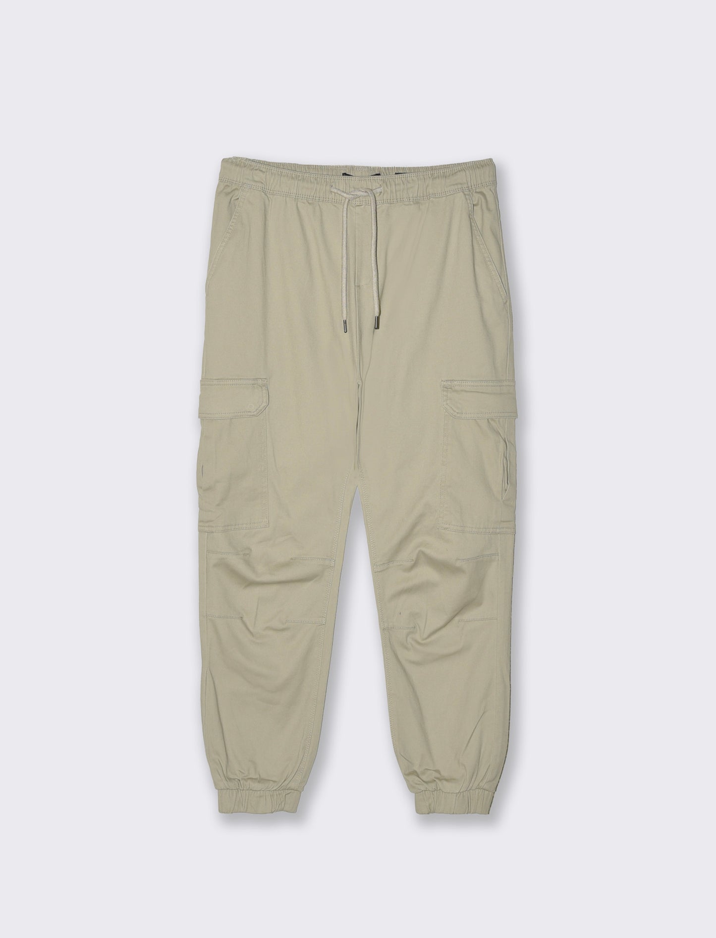 Pantaloni Cargo Slim Fit con Polsino - Grigio stone