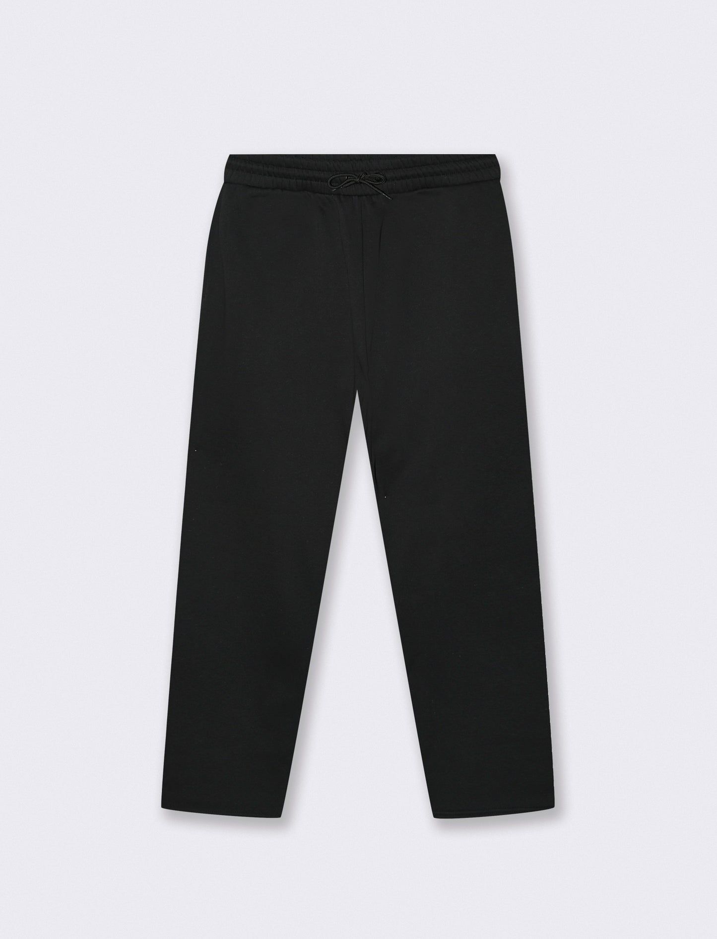 Straight Leg Jogger Sweatpants - Black