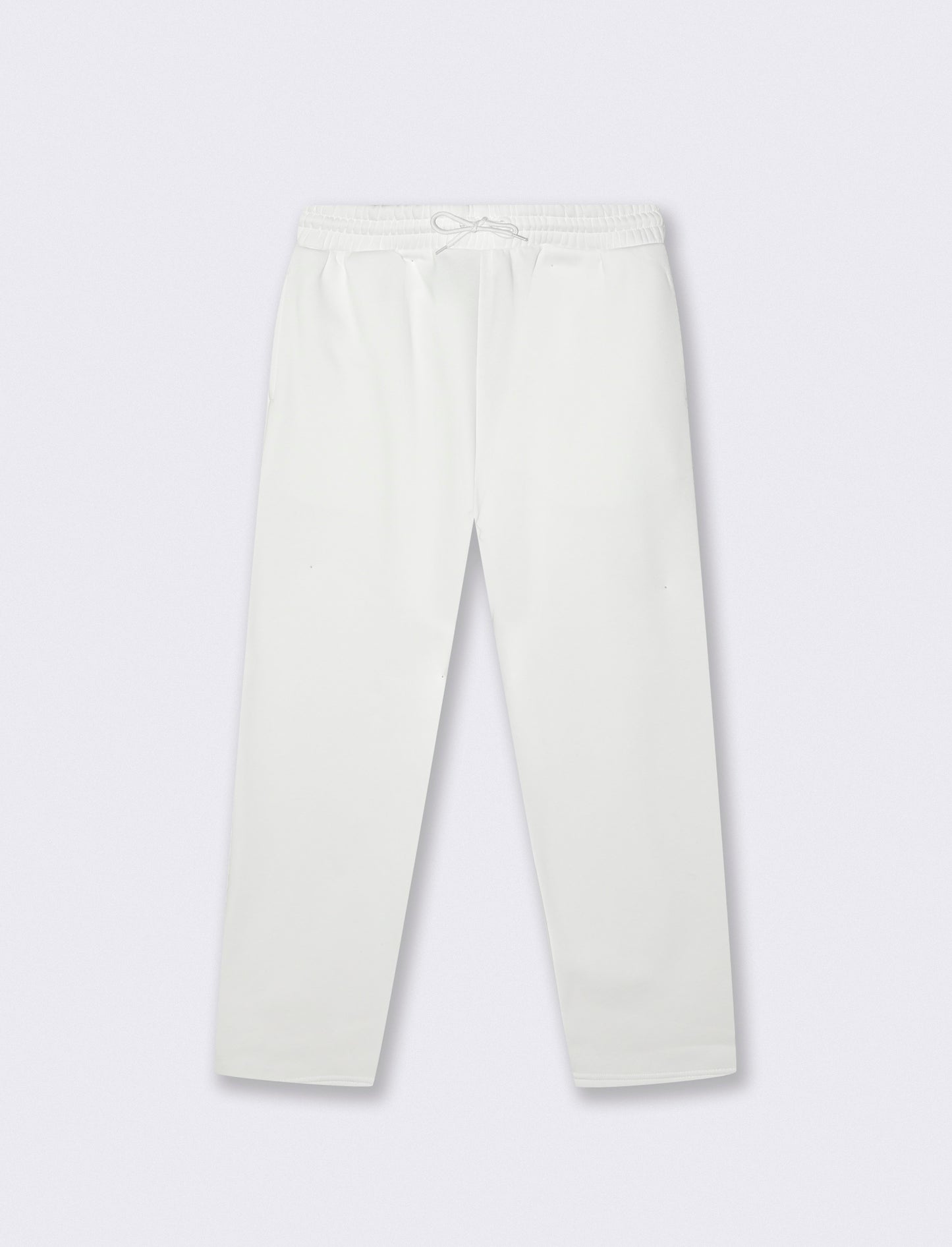 Straight Leg Jogger Sweatpants - White