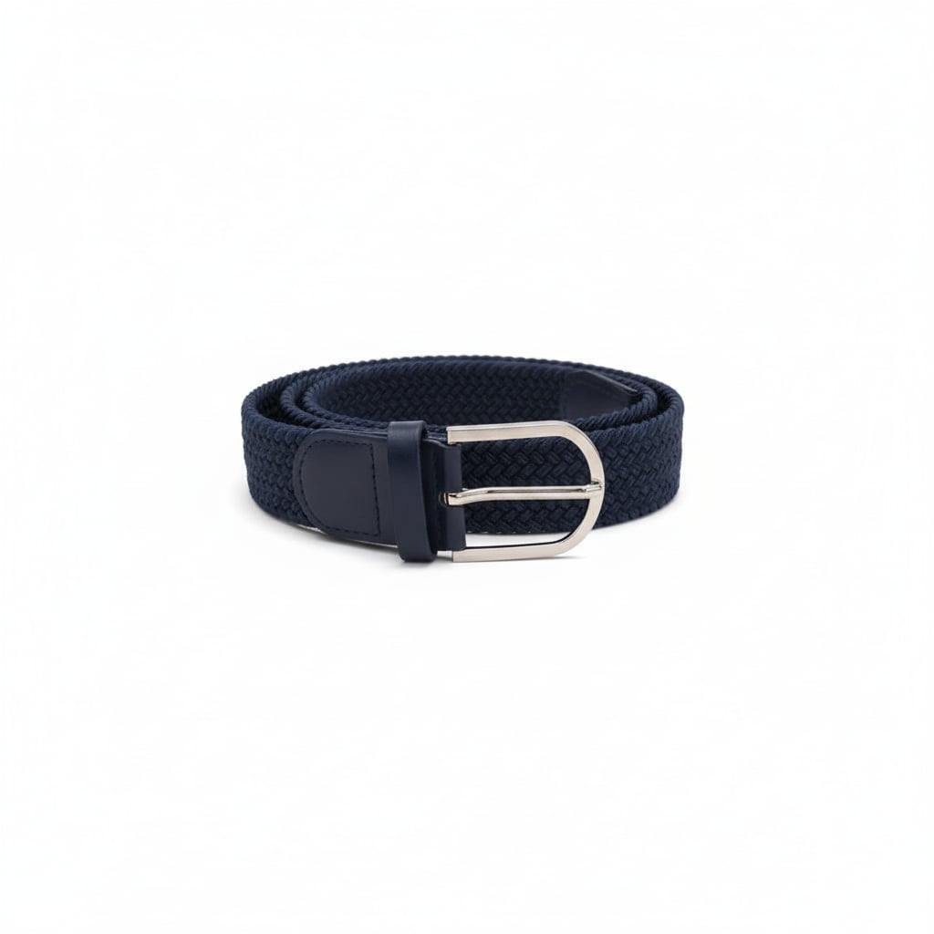 Cintura intrecciata elastica uomo - Blu