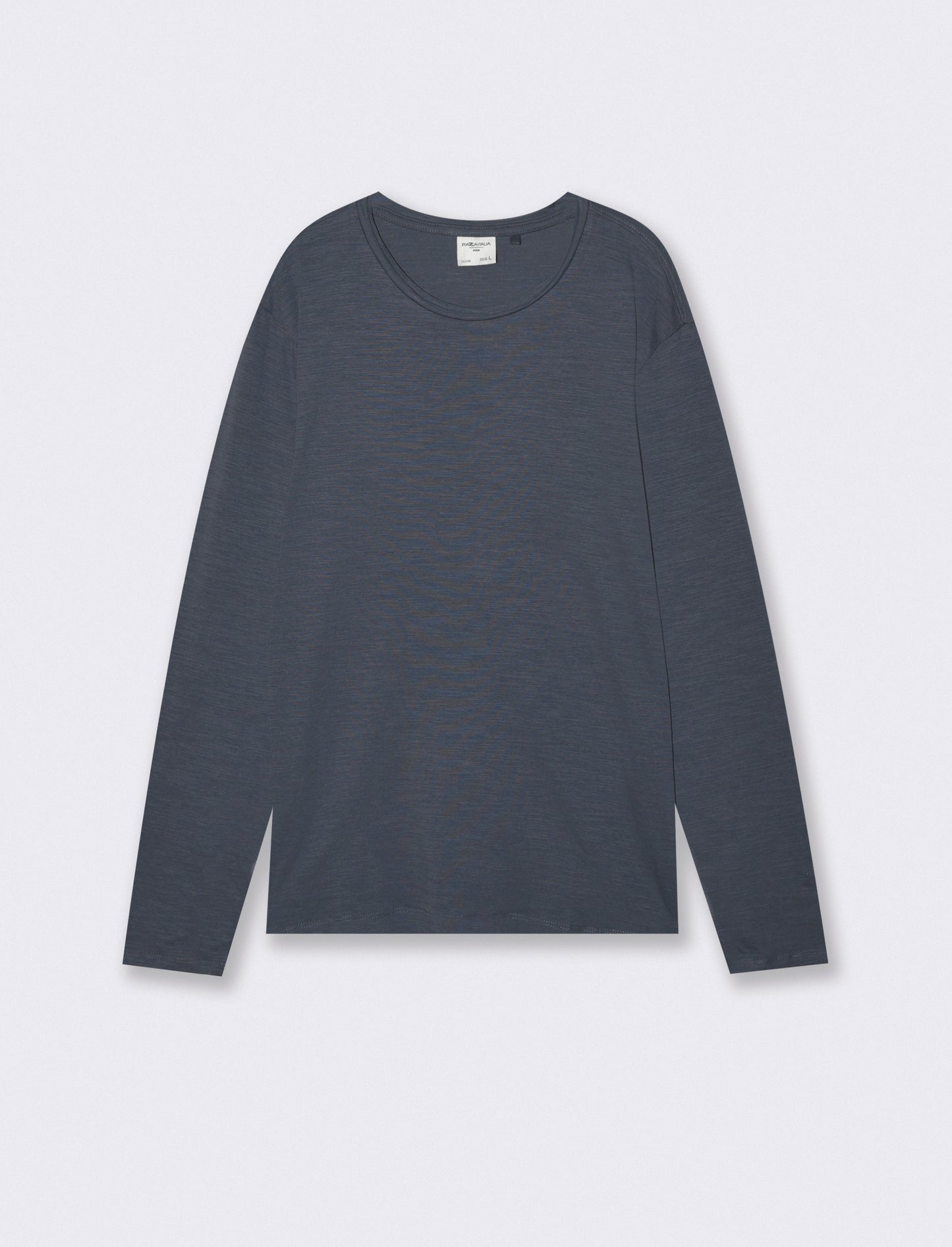 T-Shirt Girocollo Maniche Lunghe Cotone - Avion
