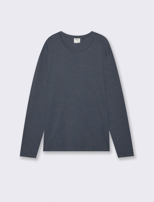 T-Shirt Girocollo Maniche Lunghe Cotone - Avion