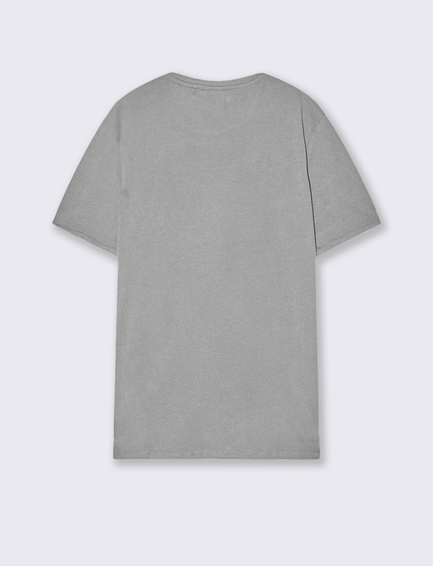 T-shirt basic con tasca e maniche corte - Grigio