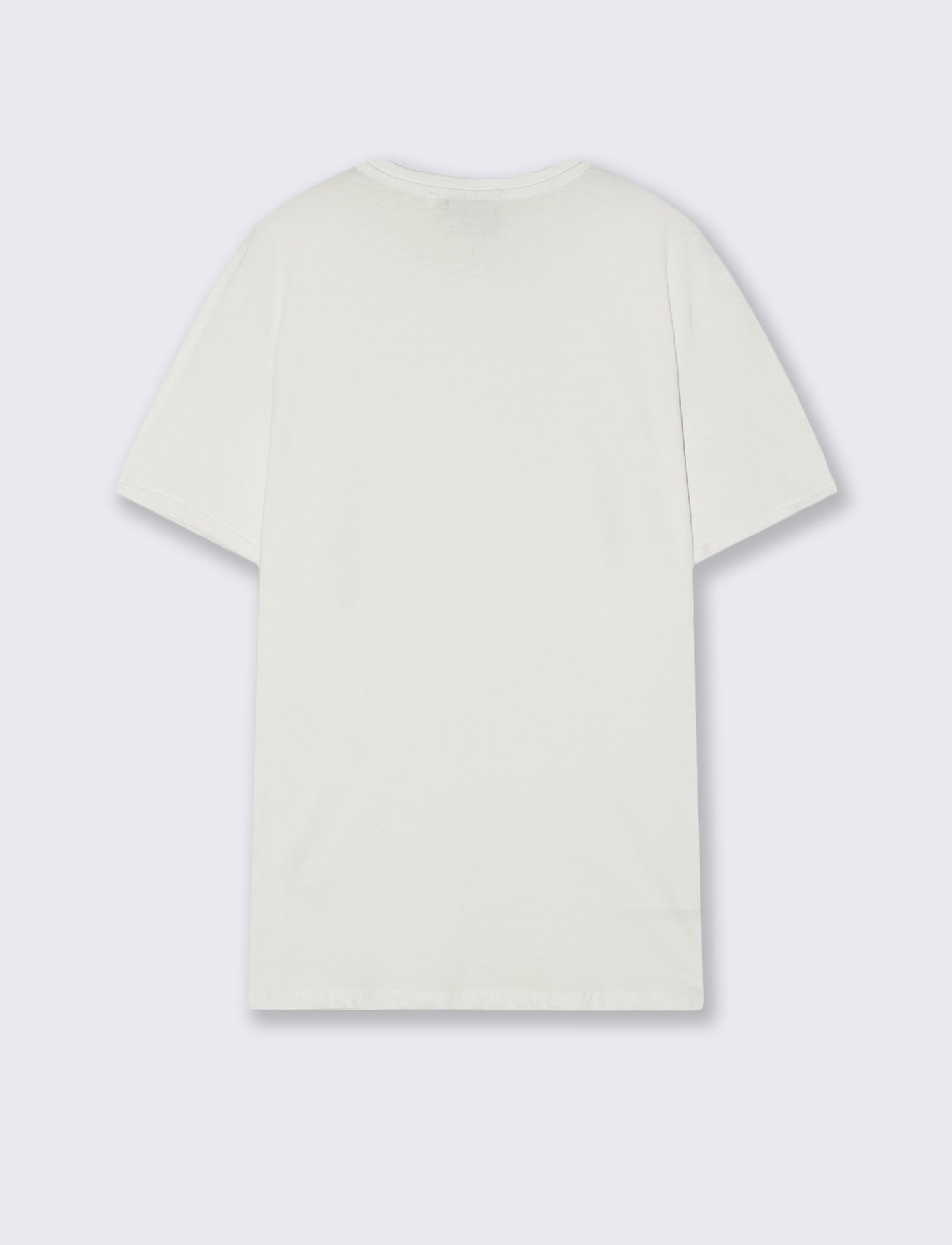 T-shirt basic con tasca e maniche corte - Bianco