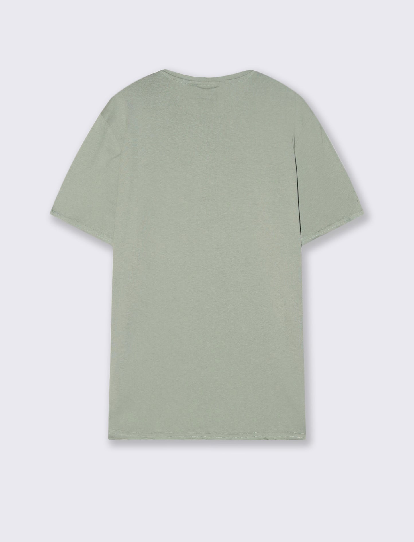 T-shirt Orli taglio vivo regular fit - Verde salvia