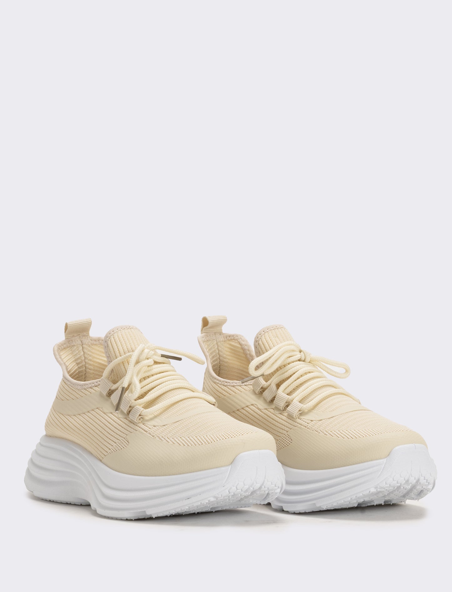 Sneakers ginniche in tessuto tecnico - Beige