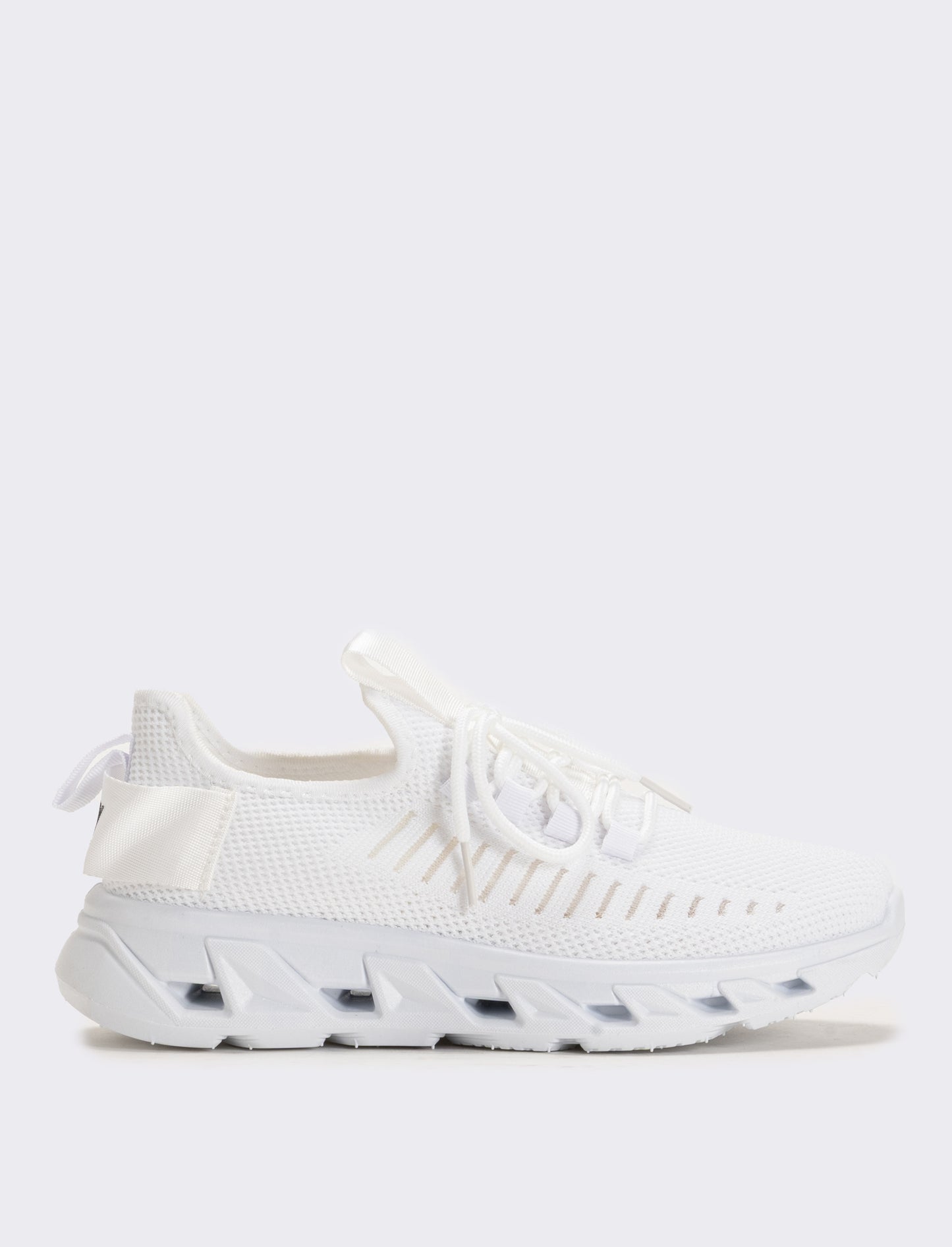 Sneakers in tessuto tecnico, 2 colori - Bianco