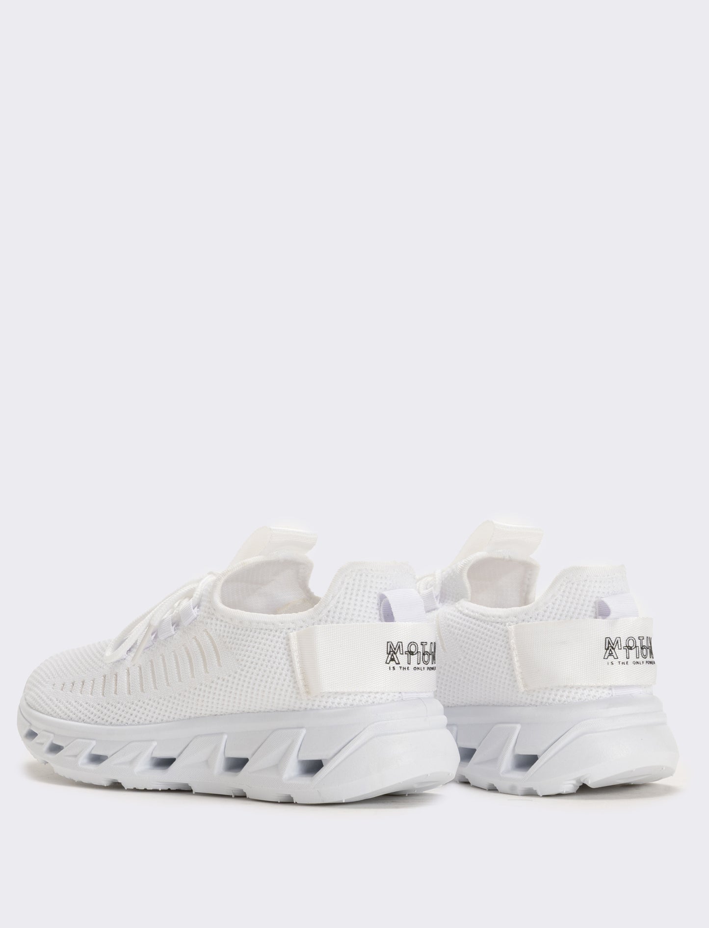 Sneakers in tessuto tecnico, 2 colori - Bianco