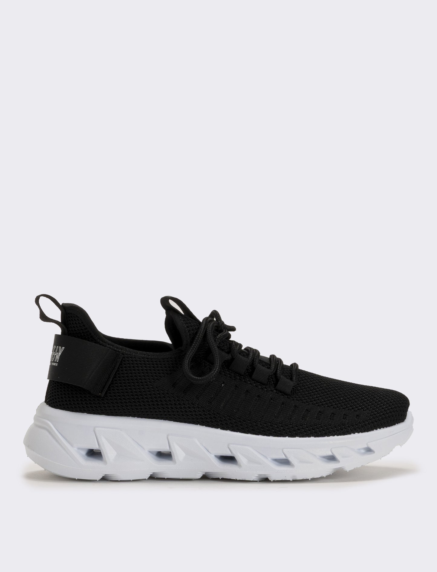 Technical fabric sneakers, 2 colors - Black