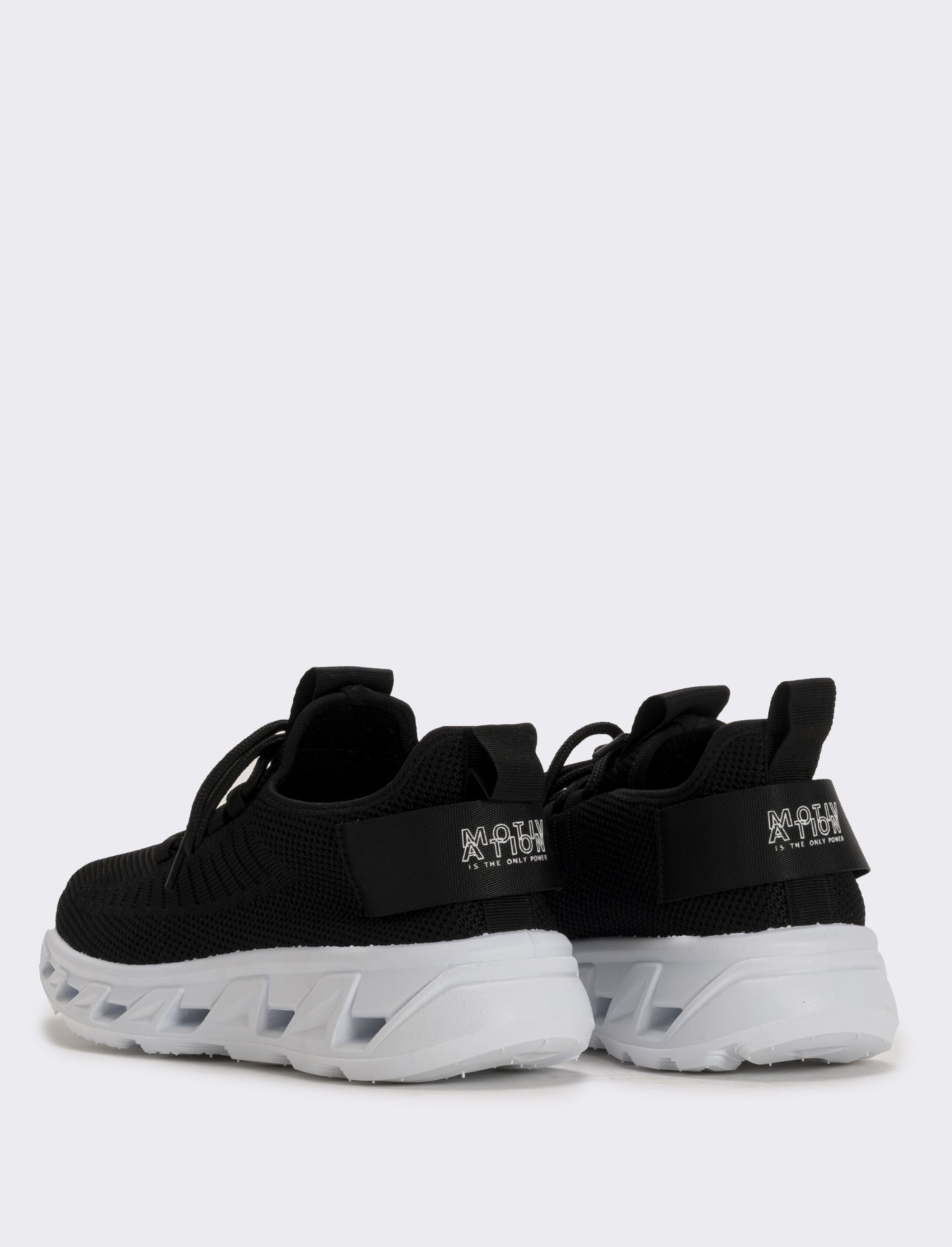 Technical fabric sneakers, 2 colors - Black