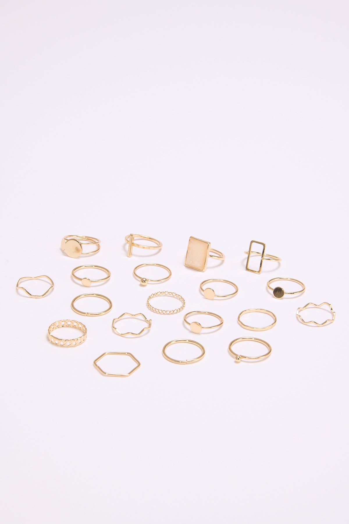 Anello donna card 18 pezzi sottili - Oro
