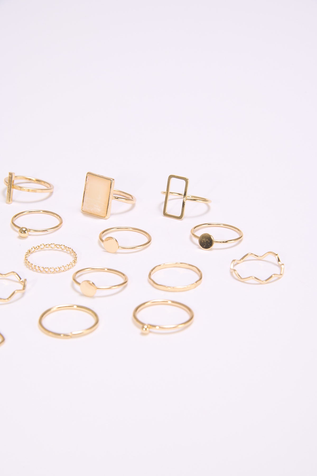 Anello donna card 18 pezzi sottili - Oro