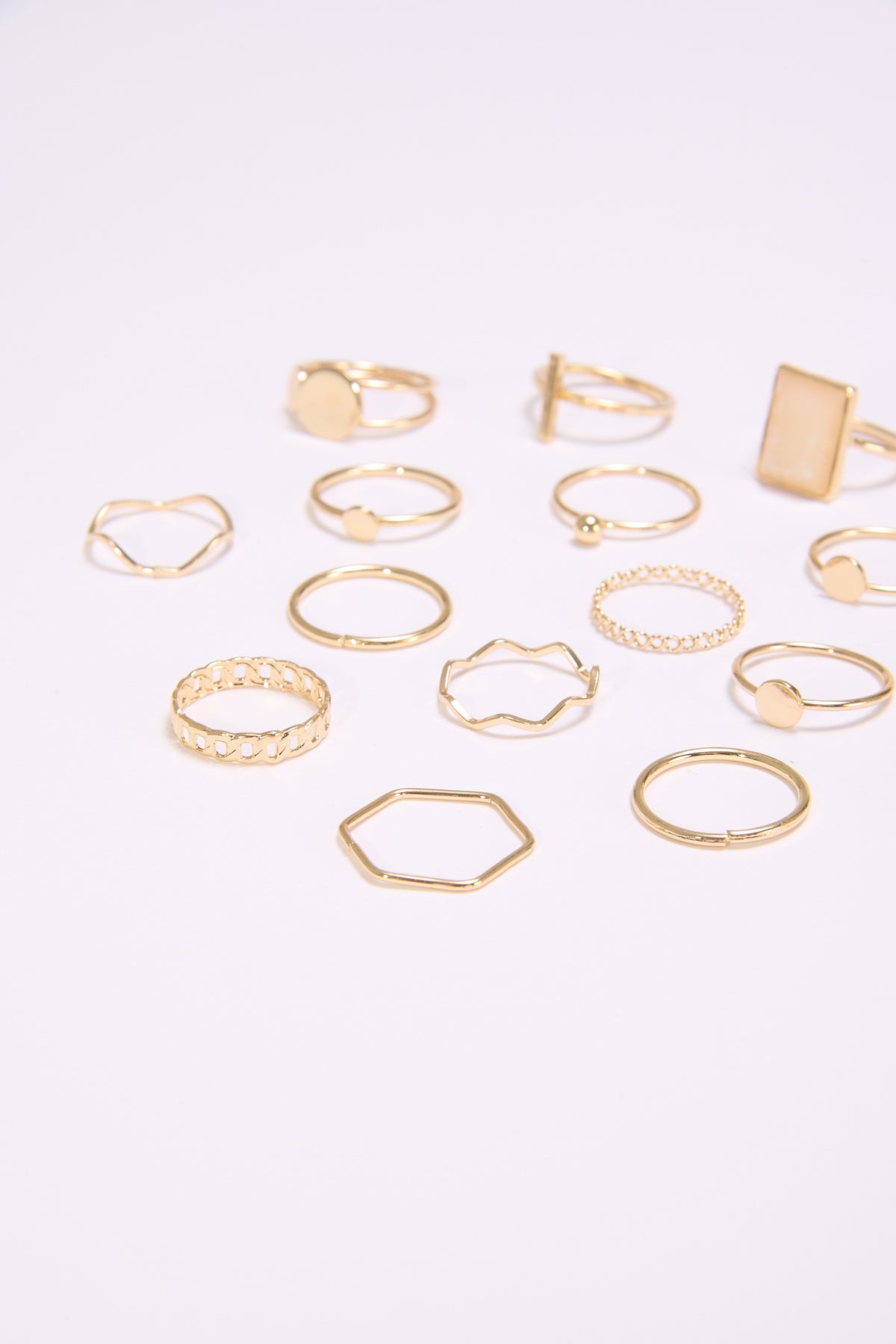 Anello donna card 18 pezzi sottili - Oro