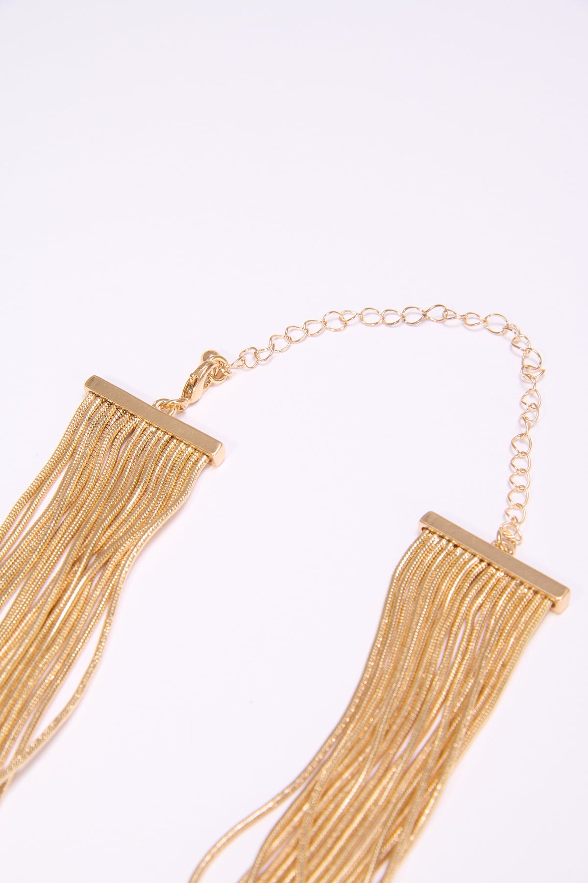 Collana donna chocker multifili coda di topo - Oro