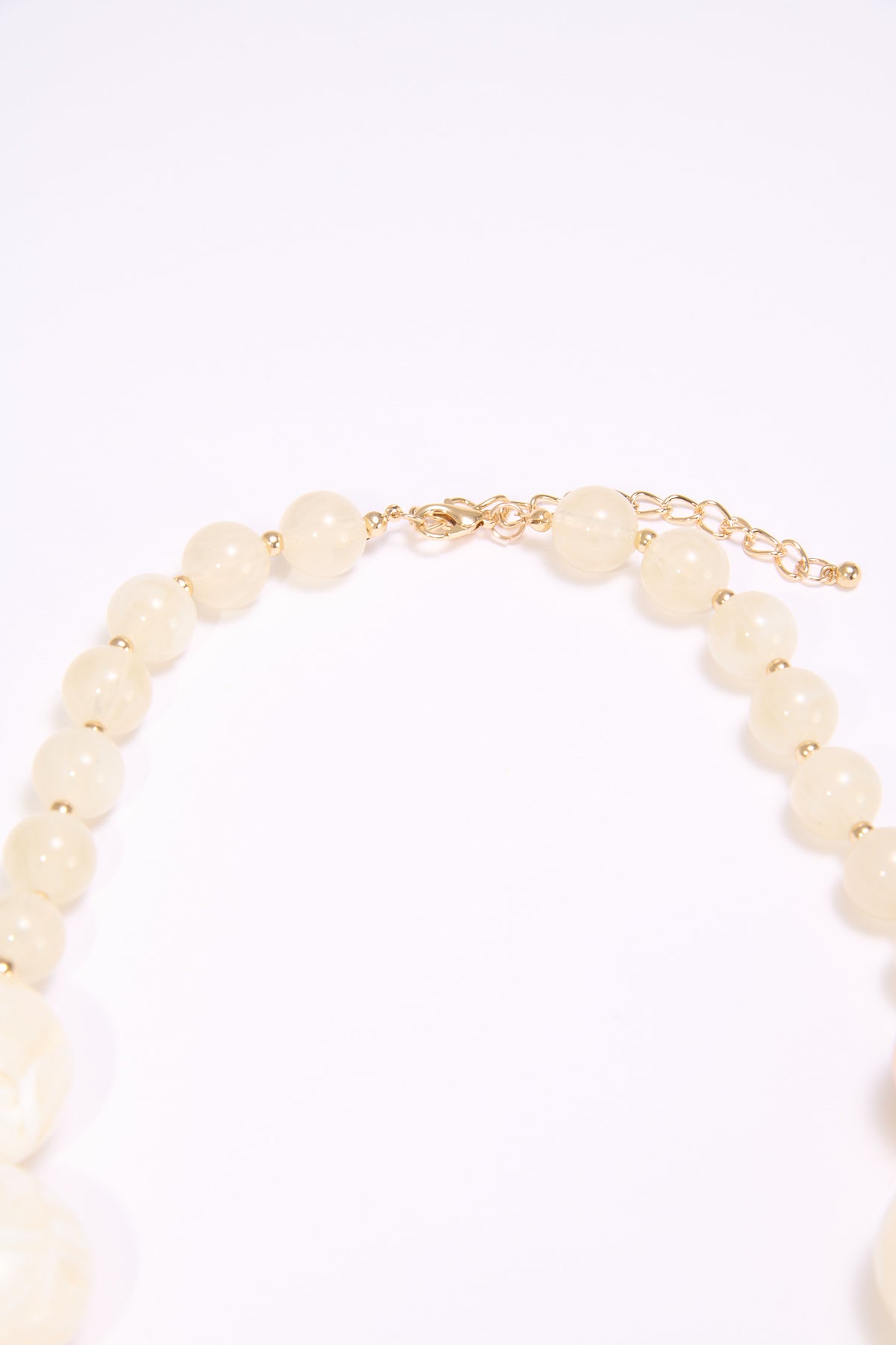 Collana donna sfere di vetro - Bianco