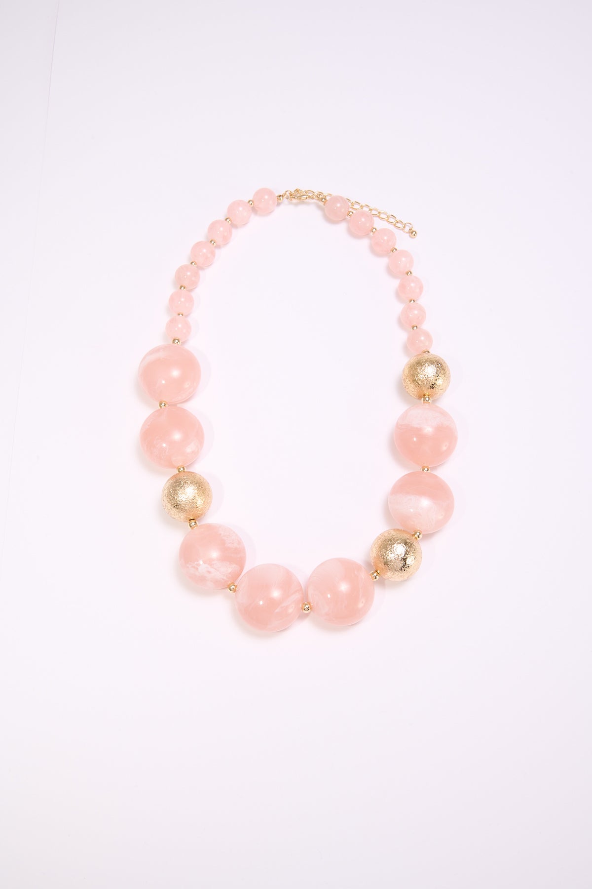Collana donna sfere di vetro - Rosa