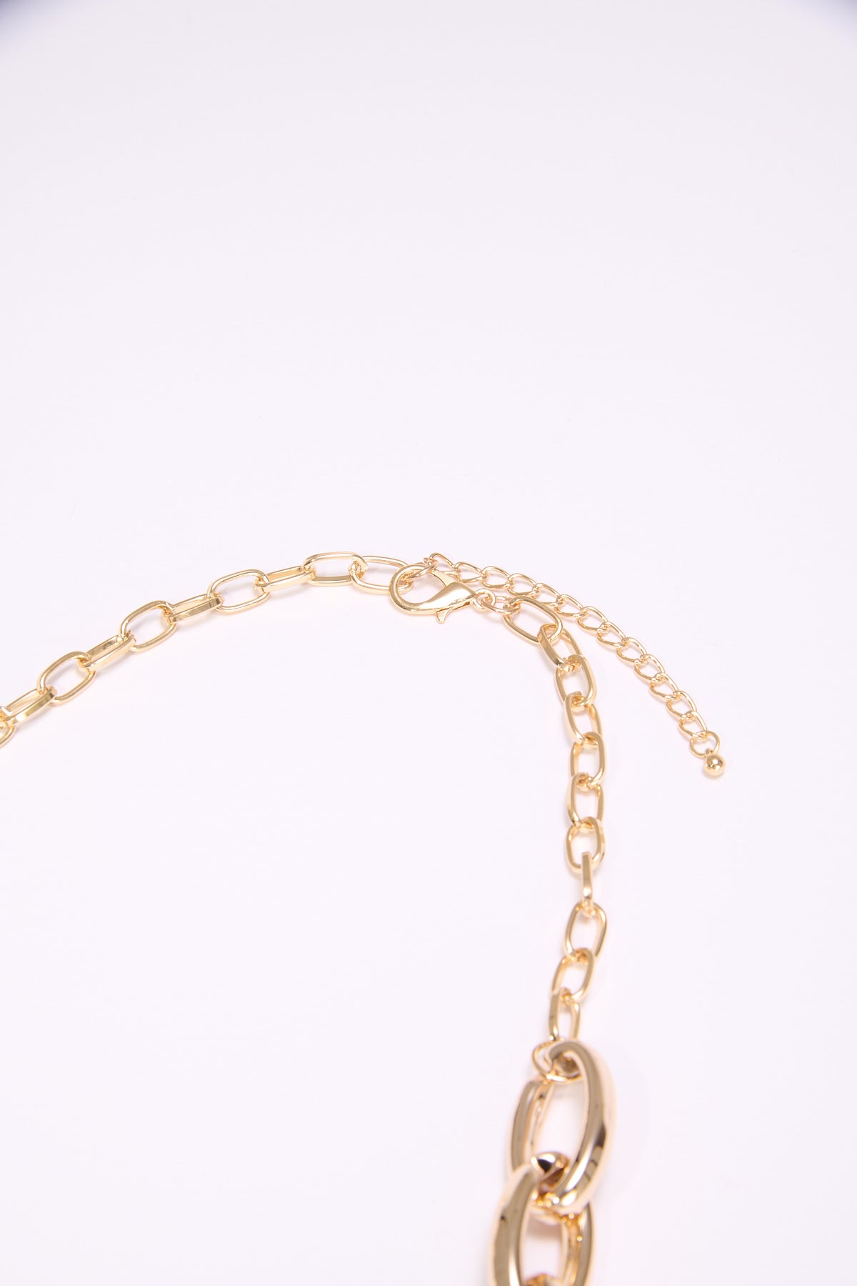 Collana donna catena e pietre a cerchio - Verde