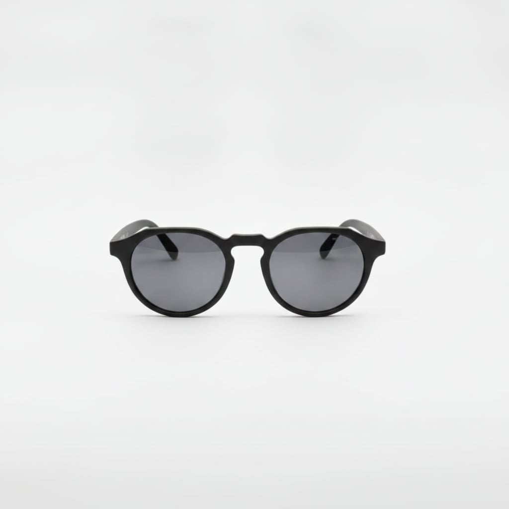 Occhiali da sole uomo tondi - Nero