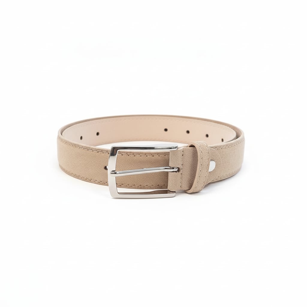 Cintura uomo fusto stampato - Beige