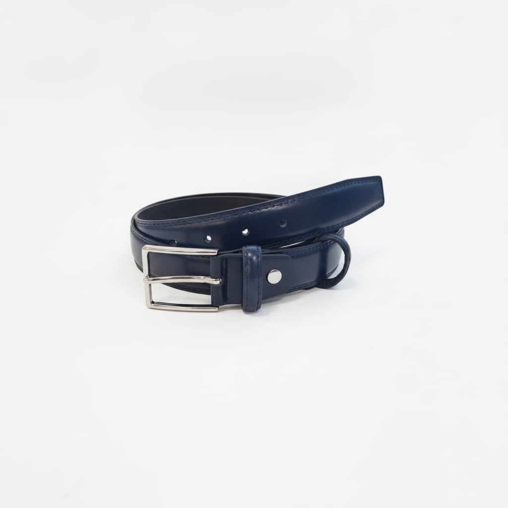 Cintura uomo fibbia smaltata - Blu