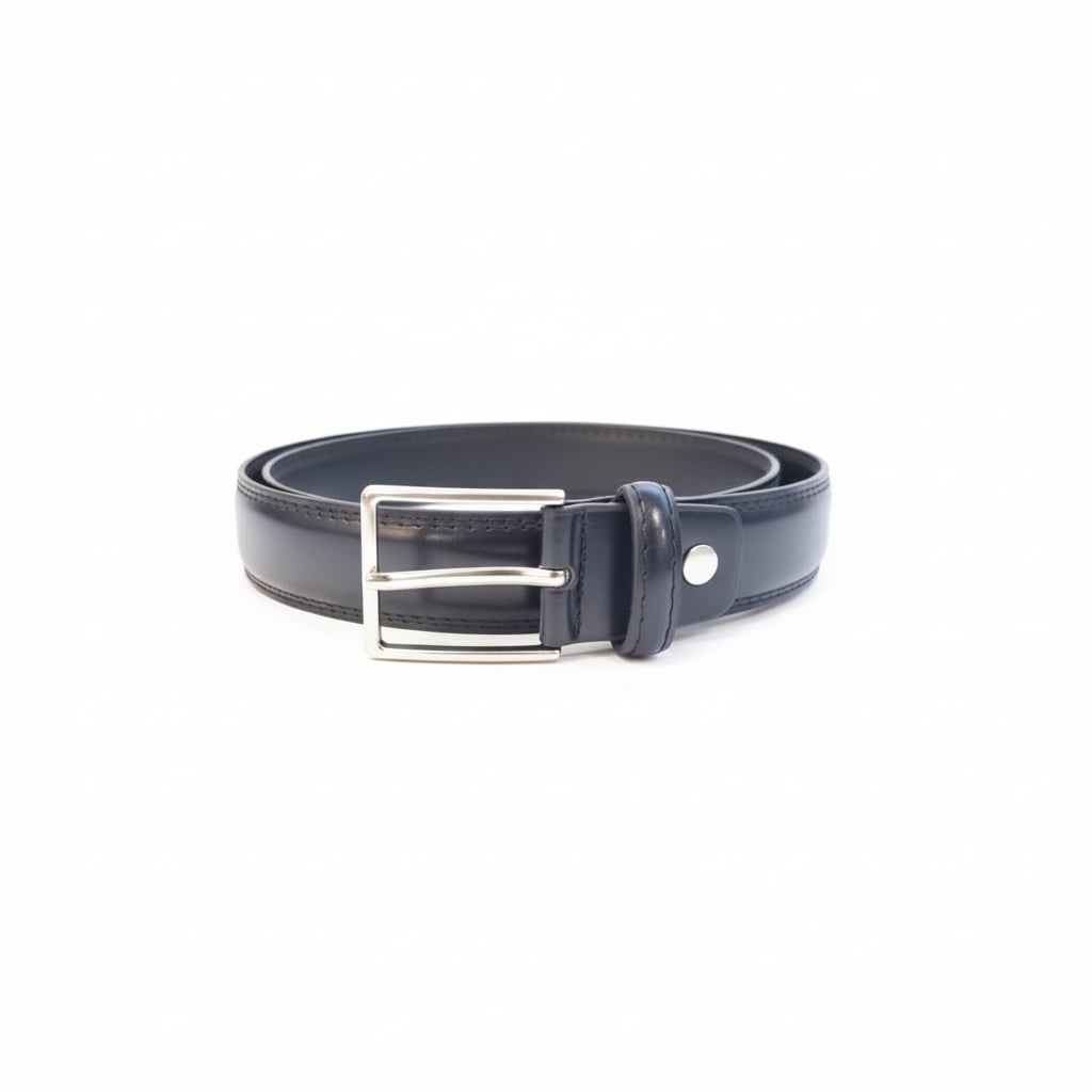 Cintura uomo fibbia smaltata - Blu
