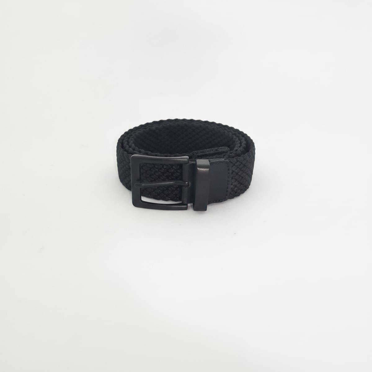 Cintura uomo elastica intrecciata - Nero