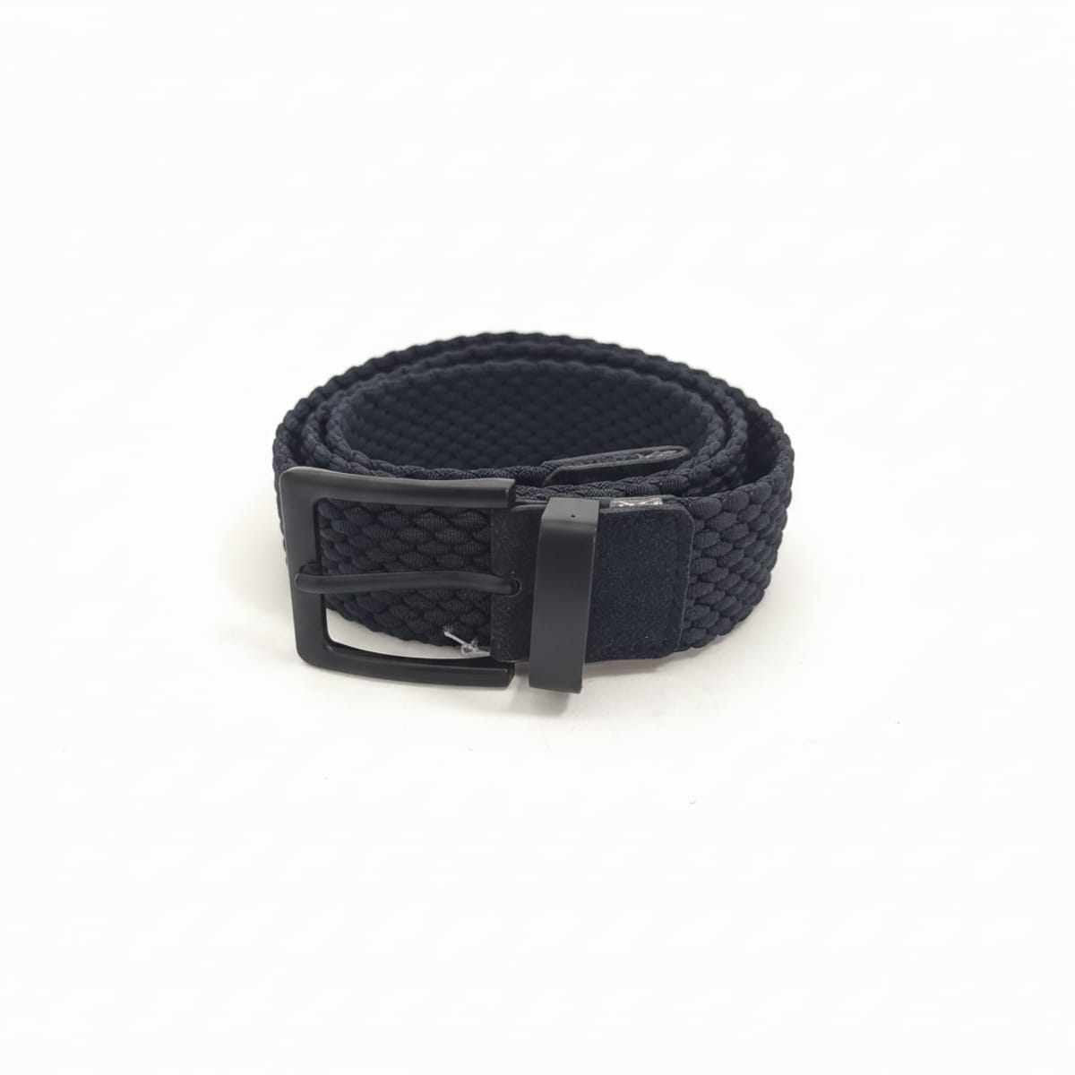 Cintura uomo elastica intrecciata - Nero