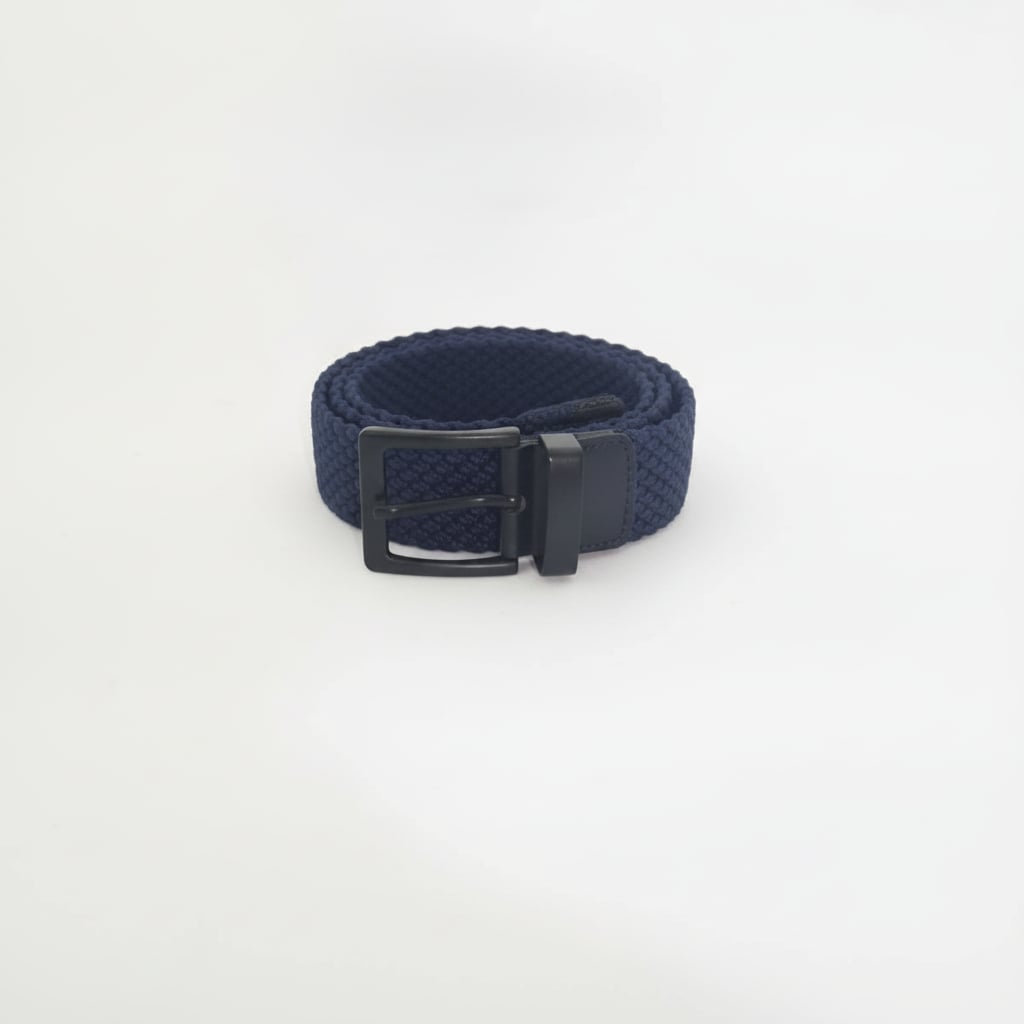 Cintura uomo elastica intrecciata - Blu