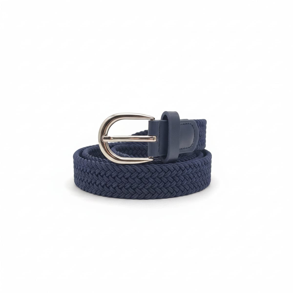 Cintura bambino intrecciata elastica - Blu