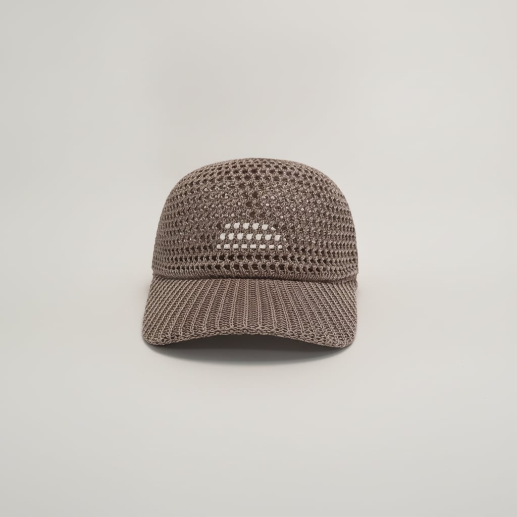 Cappello donna baseball effetto uncinetto - Beige