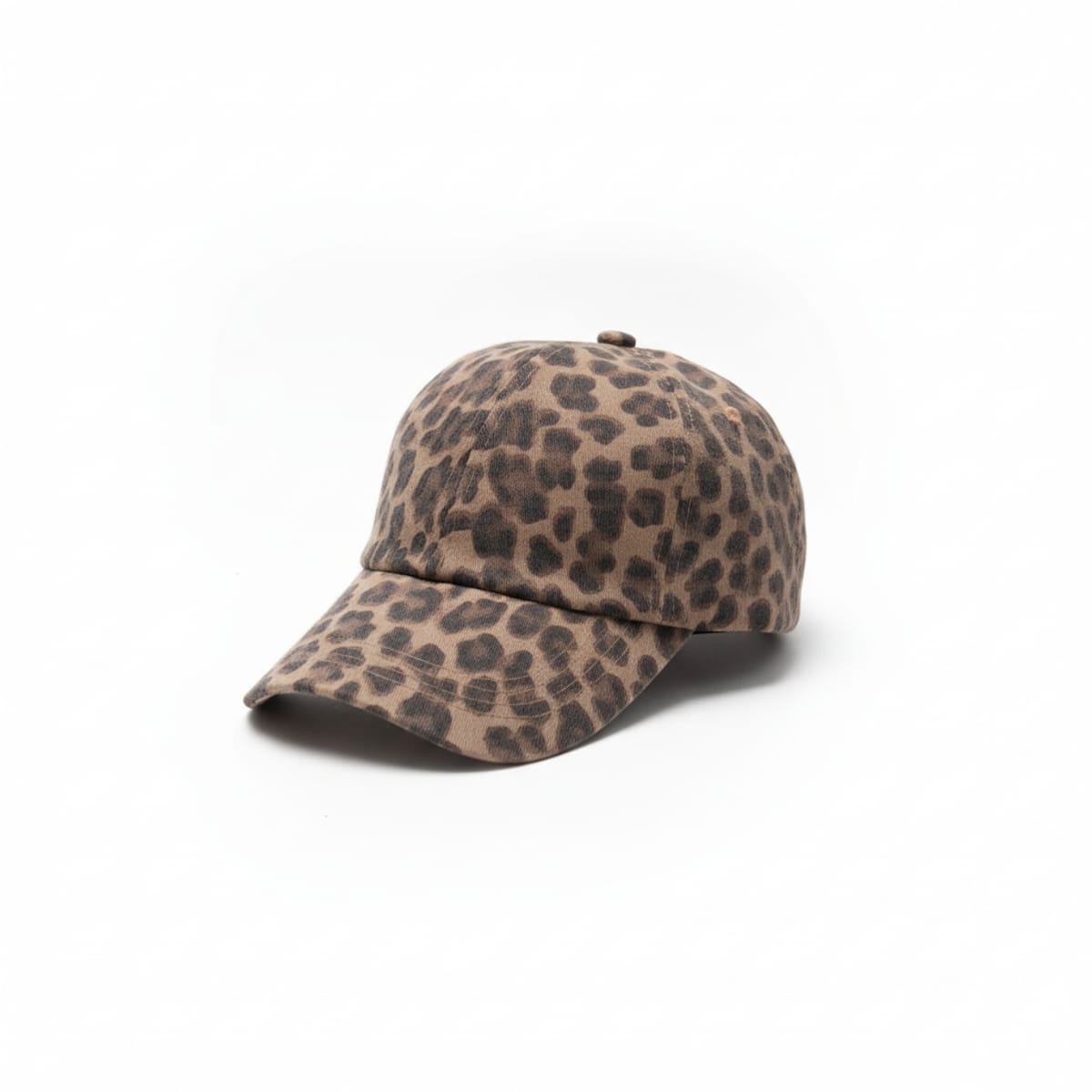 Cappello donna baseball leopardato delave' - Marrone