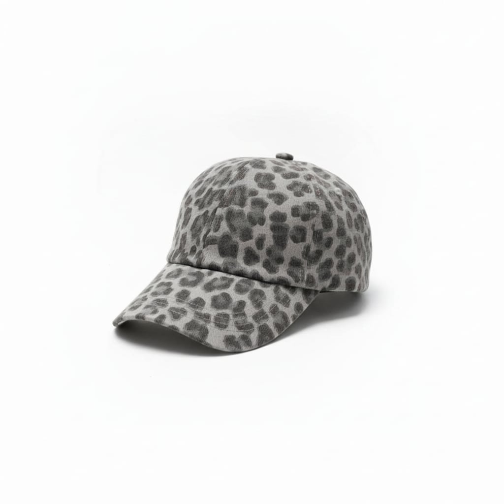 Cappello donna baseball leopardato delave' - Grigio