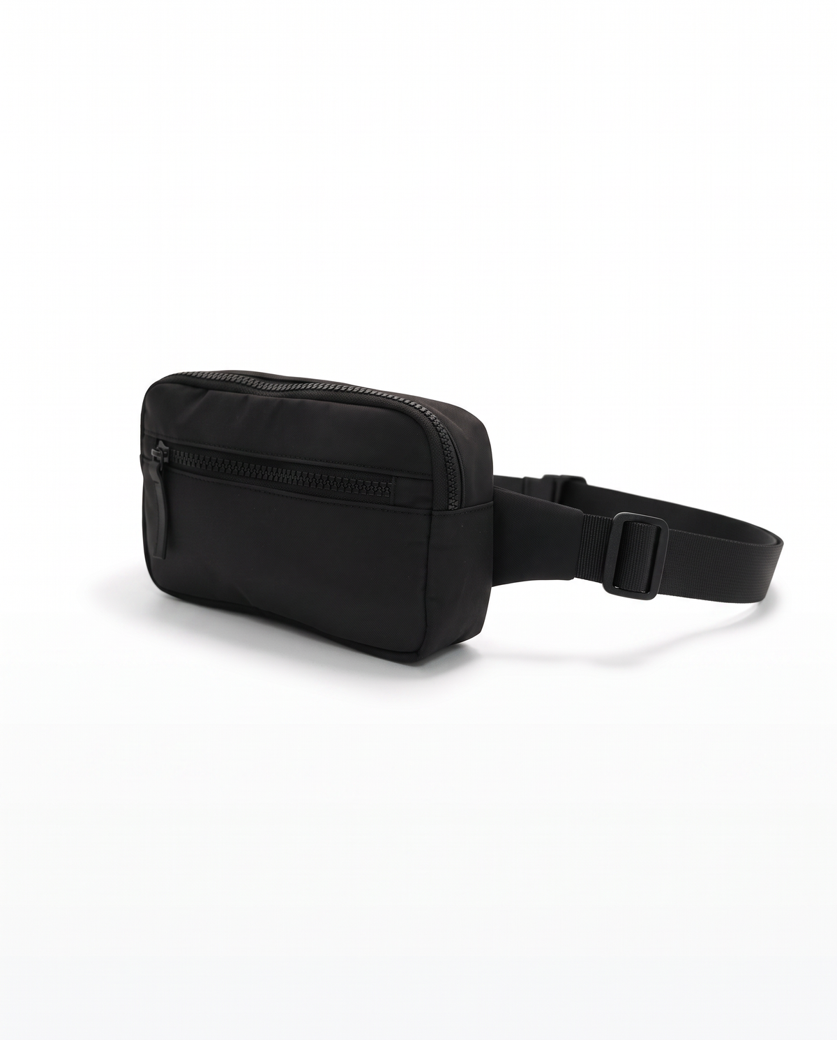 Mini marsupio uomo con zip - Nero