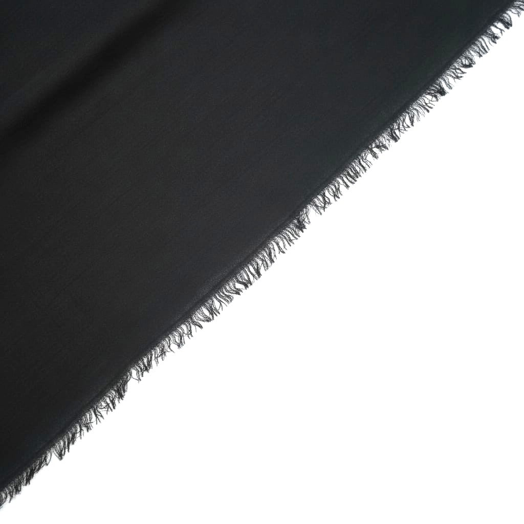 Foulard donna unito sfrangiato - Nero