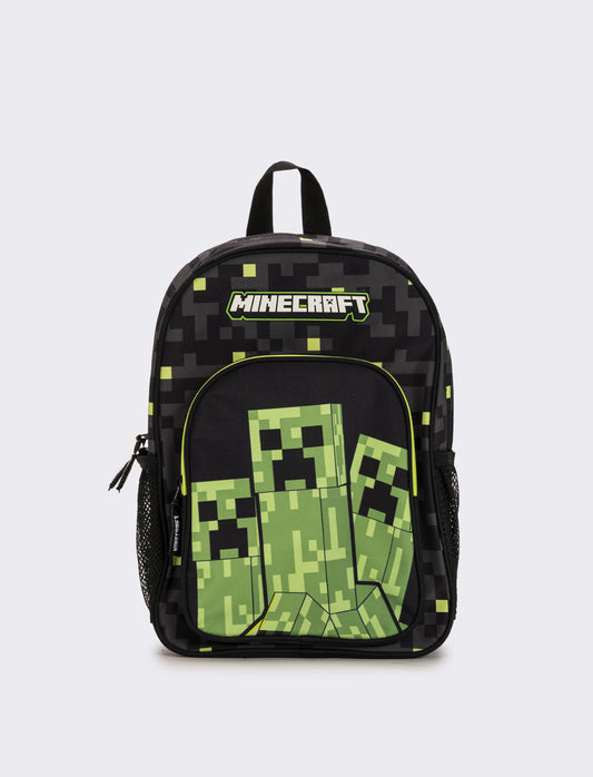 Zainetto con tasca minecraft bambino - Nero