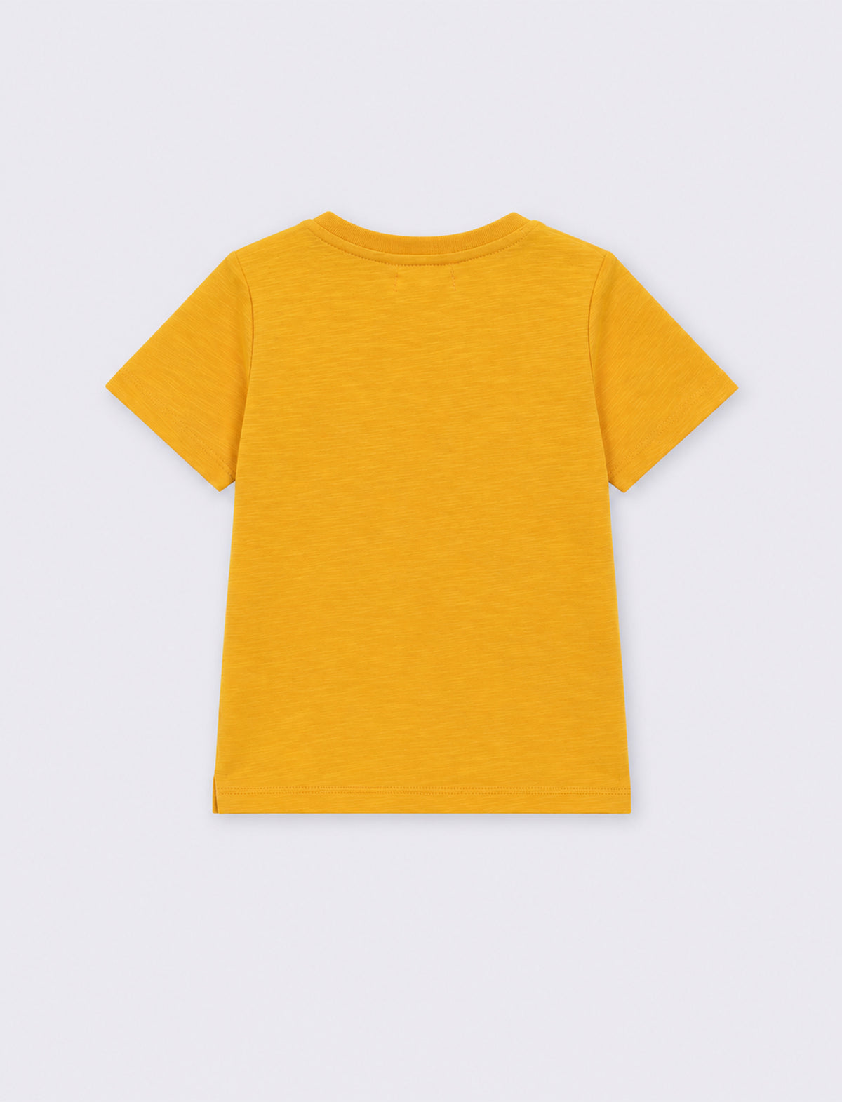 T shirt in jersey fiammato - Ocra