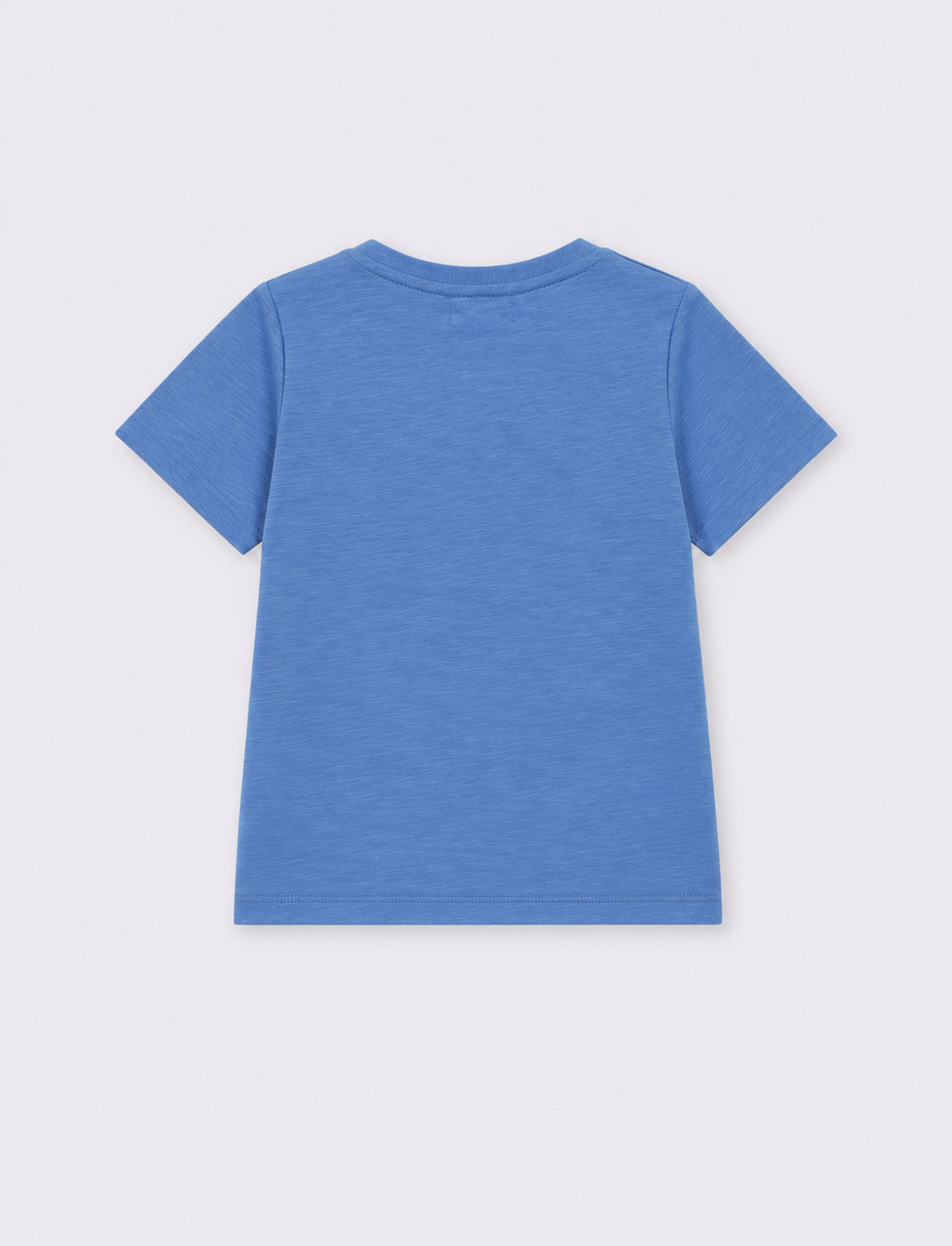 T shirt in jersey fiammato - Azzurro