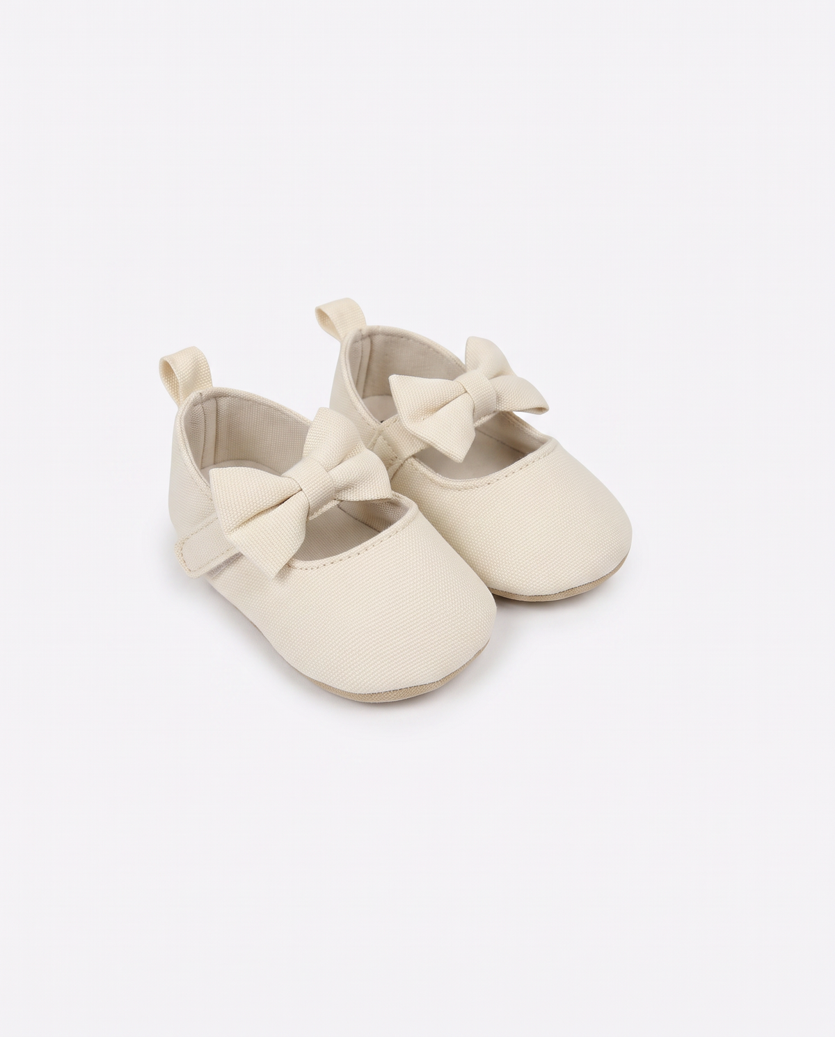 Ballerina con fiocco da neonata - Beige