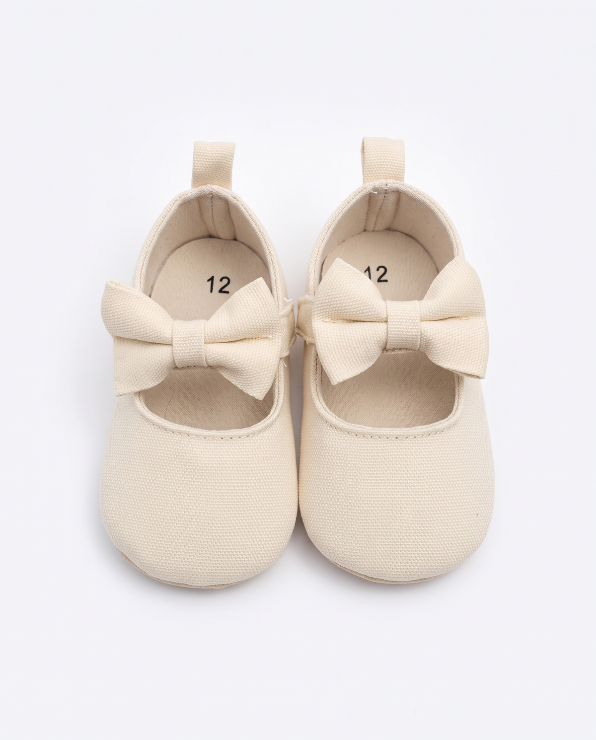 Ballerina con fiocco da neonata - Beige
